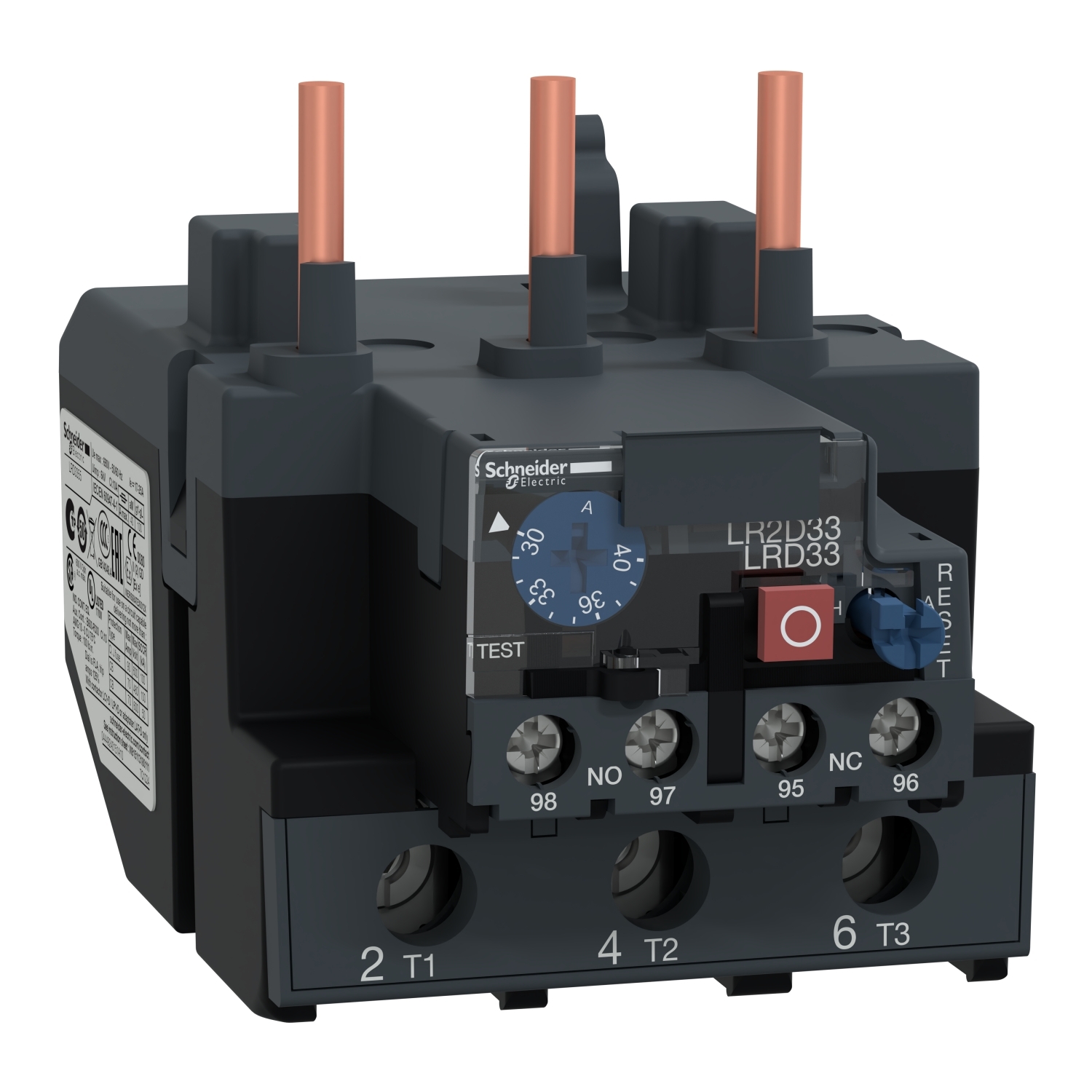 LRD3355 TeSys D-Line Thermal Overload Relay, 30 to 40 A, 1NO-1NC 1 Form A/1 Form B Contact