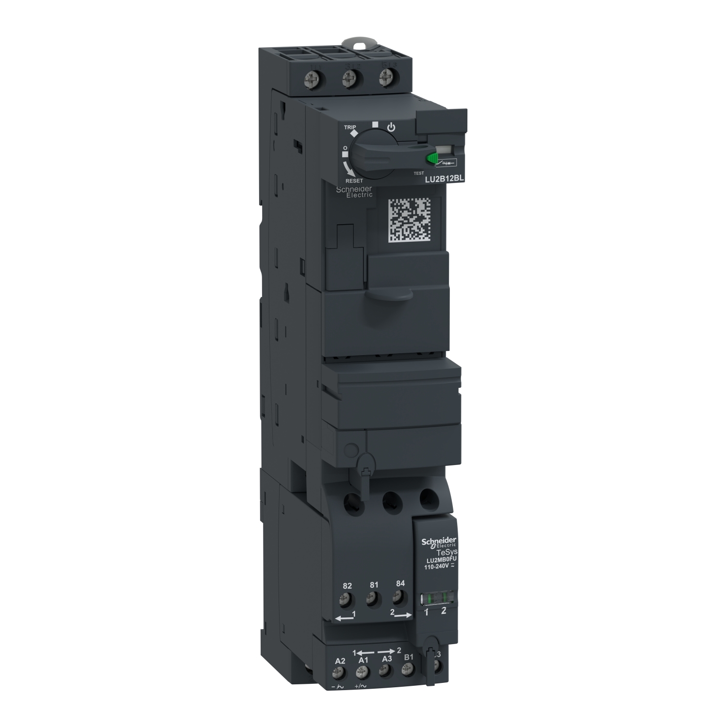 LU2B12BL TeSys LU2B Reversing Power Base, 3 Poles, For Use With TeSys Isolated Motor