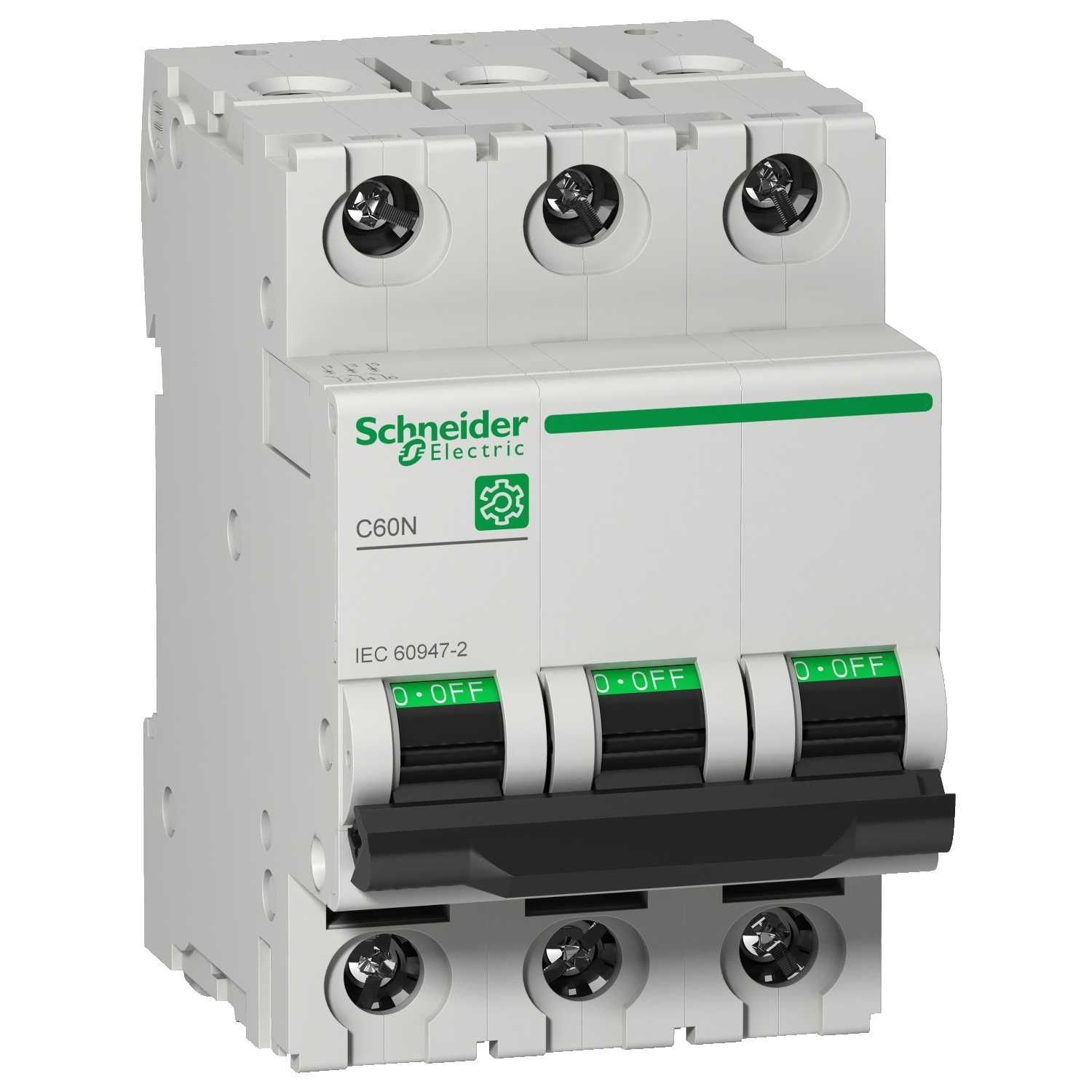 M9F11332 Multi 9 C60N Miniature Circuit Breaker, 240/415/440 V AC/125 V DC, 32 A, 10 kA Interrupt, 3 Poles, Thermal Magnetic Trip