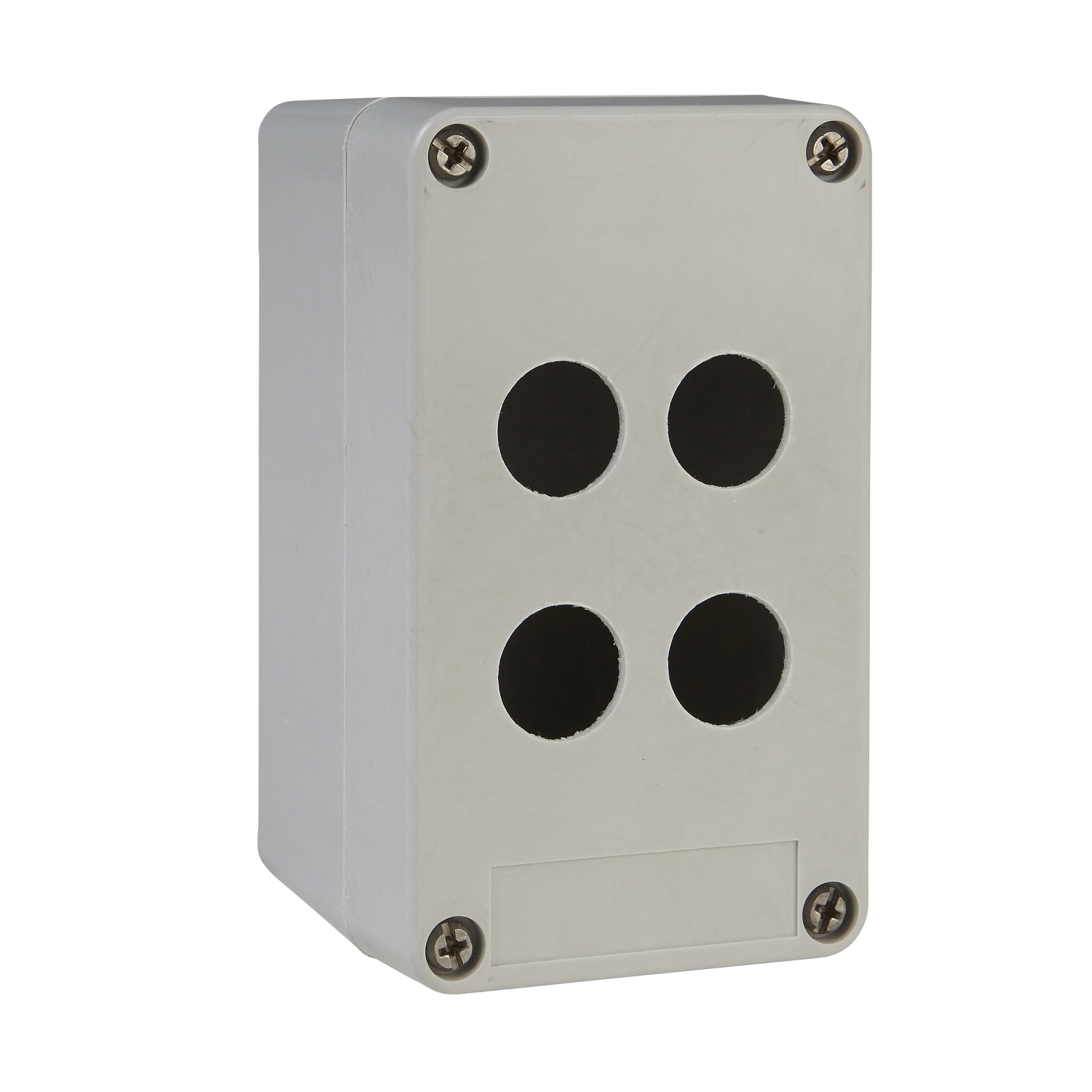 XAPA1104 Harmony Insulated Empty Control Station Enclosure, 146 mm L x 85 mm W x 87 mm D, 4 Outlets, 4/4X/13 NEMA Rating, Glass Reinforced Polyester