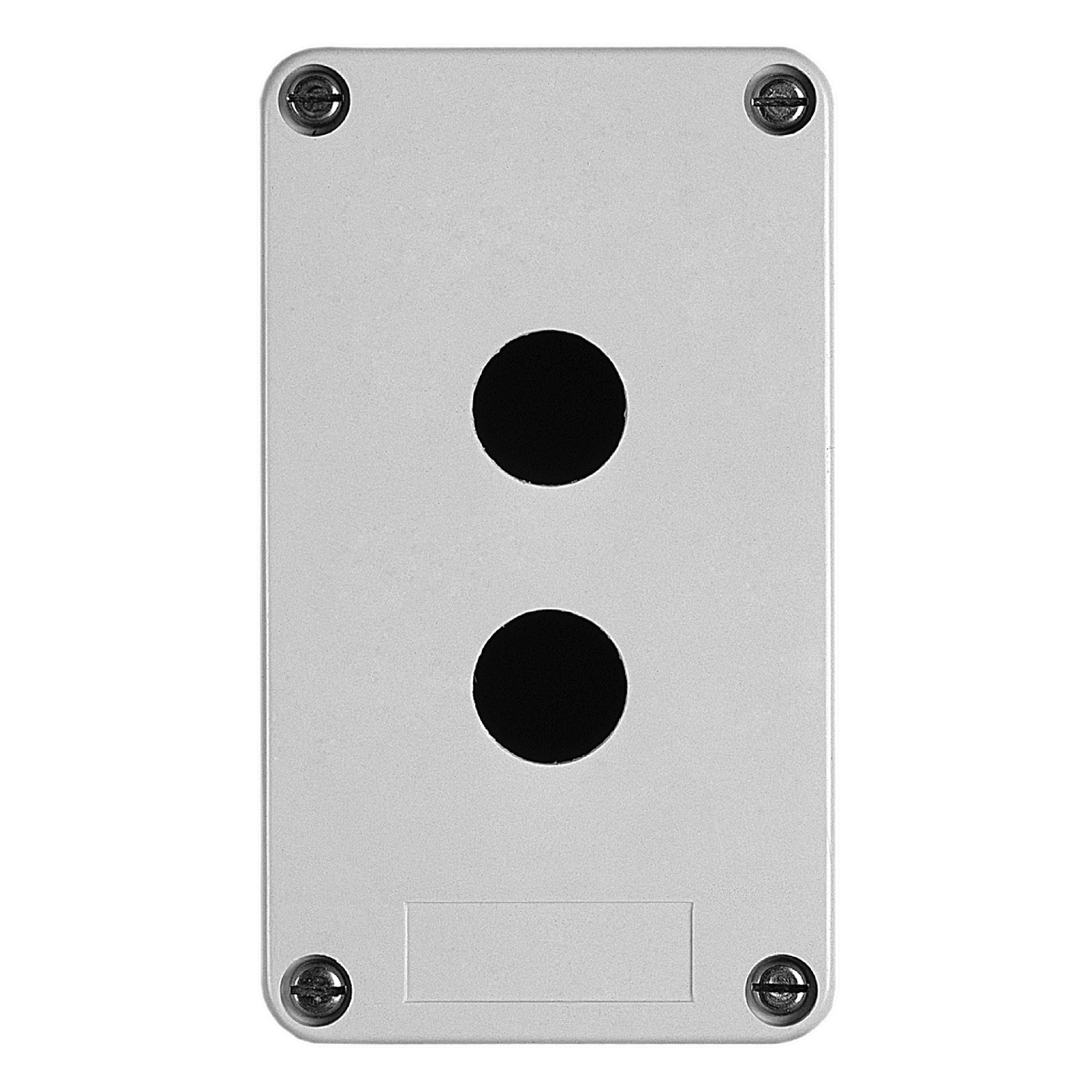 XAPA1120 Harmony Flush Mount Empty Control Station, For Use With 22 mm Dia Control and Signaling Units, NEMA 4/4X/13 NEMA Rating, -40 to 70 deg C, Glass Reinforced Polyester, Gray