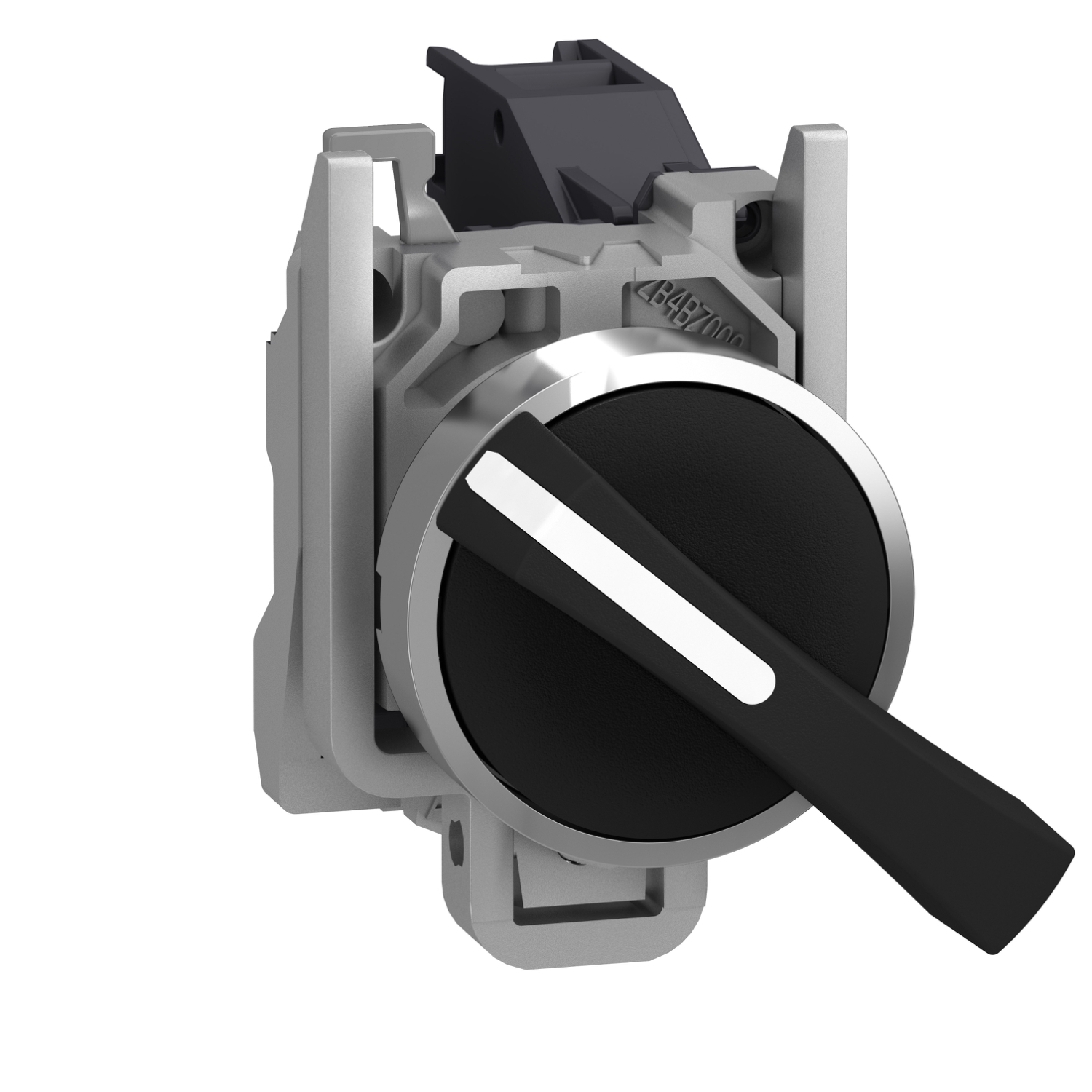 XB4BJ21 Harmony Non-Illuminated Selector Switch, 22 mm, 1NO Contact, Black
