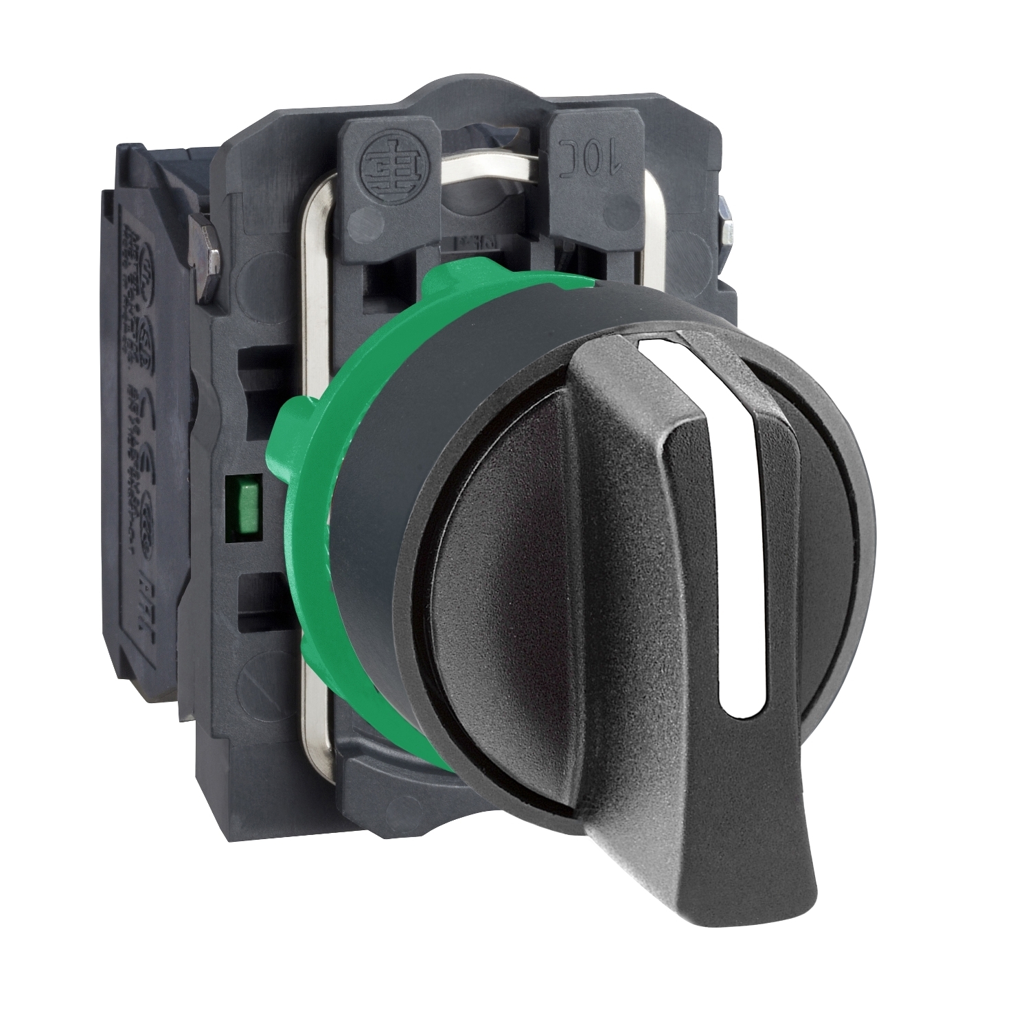 XB5AD53 XB5 Non-Illuminated Selector Switch, 22 mm, 2NO Contact, Knob Operator, Black