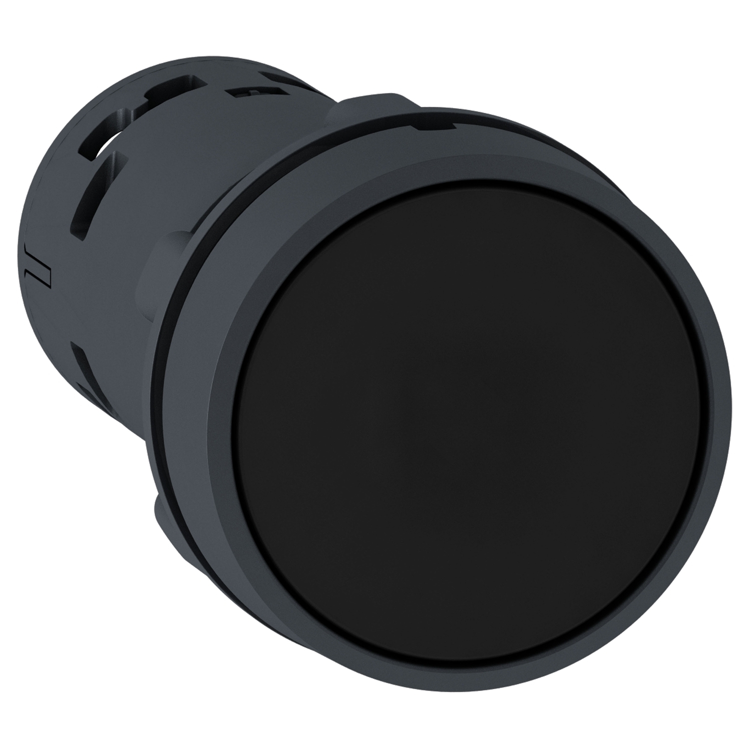 XB7NA25 Harmony Monolithic Unmarked Non-Illuminated Pushbutton, 22 mm, 1NO-1NC Contact, Slow Break Contact, Black