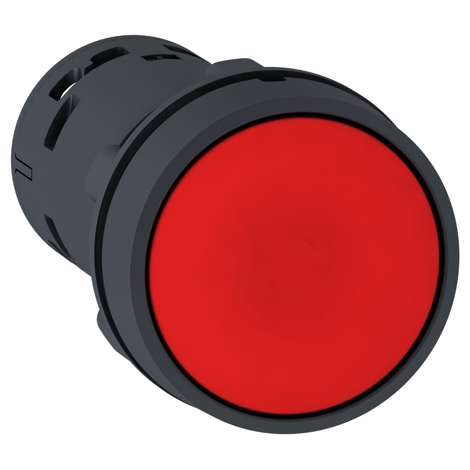 XB7NA42 Harmony Monolithic Unmarked Non-Illuminated Pushbutton, 22 mm, 1NC Contact, Slow Break Contact, Red