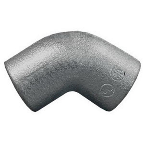 ELF45-50 Unilets Dust-Ignitionproof Explosionproof Conduit Elbow, 1/2 in Trade, 45 deg, Malleable Iron, Zinc Electroplated