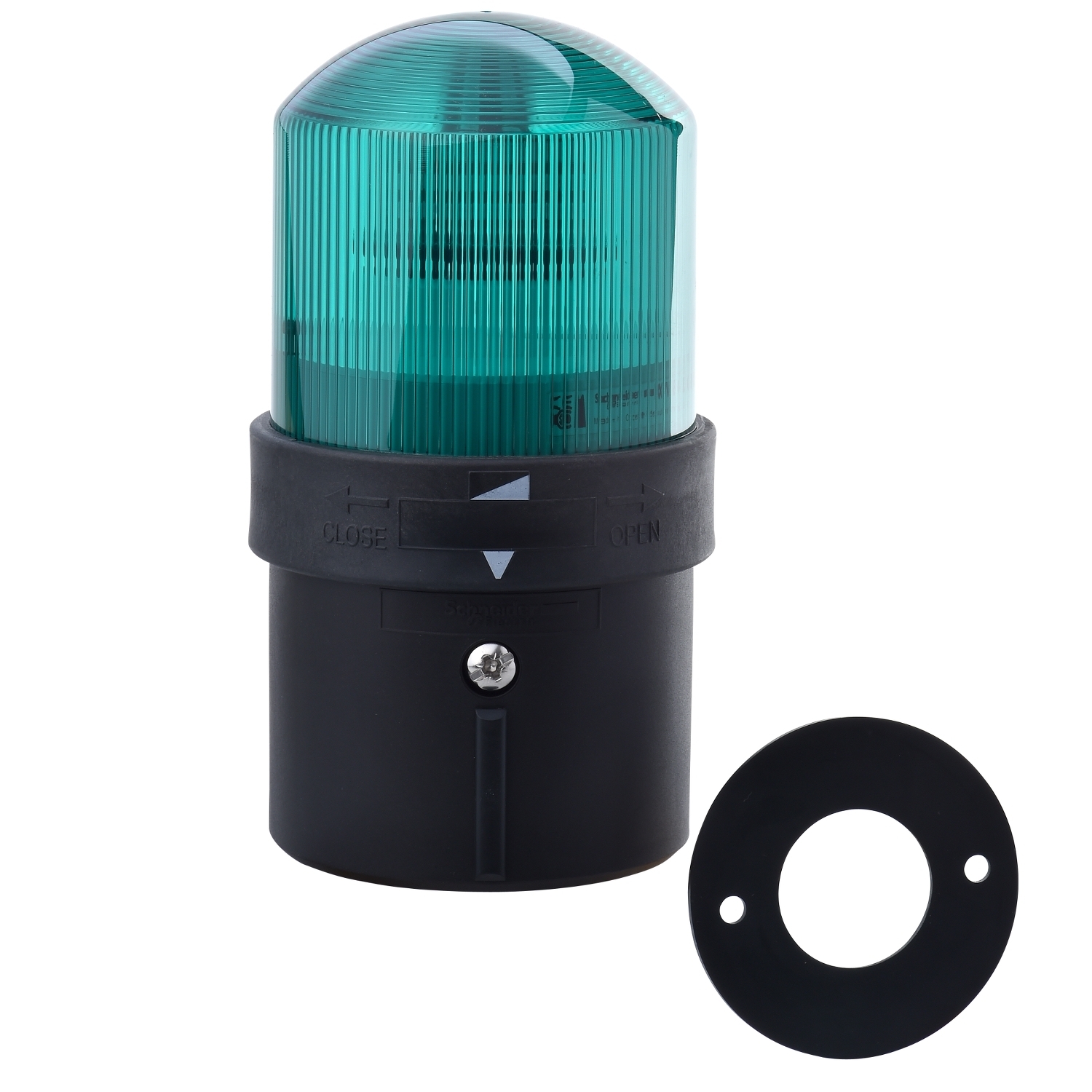 XVBL33 Harmony Illuminated Indicating Beacon Unit, 250 VAC, Incandescent/LED Lamp, 70 mm Dia, Versatile Mount, Green