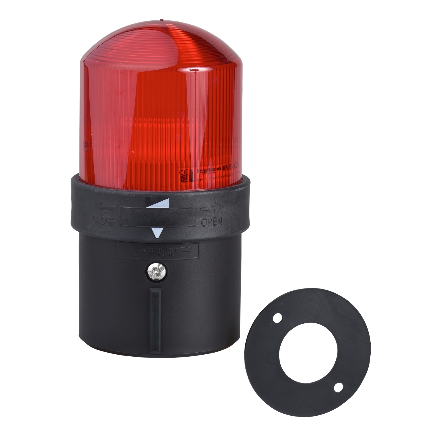XVBL34 Indicating Beacon, 250 VAC, Incandescent/LED Lamp, 70 mm Dia, Versatile Mount, Red