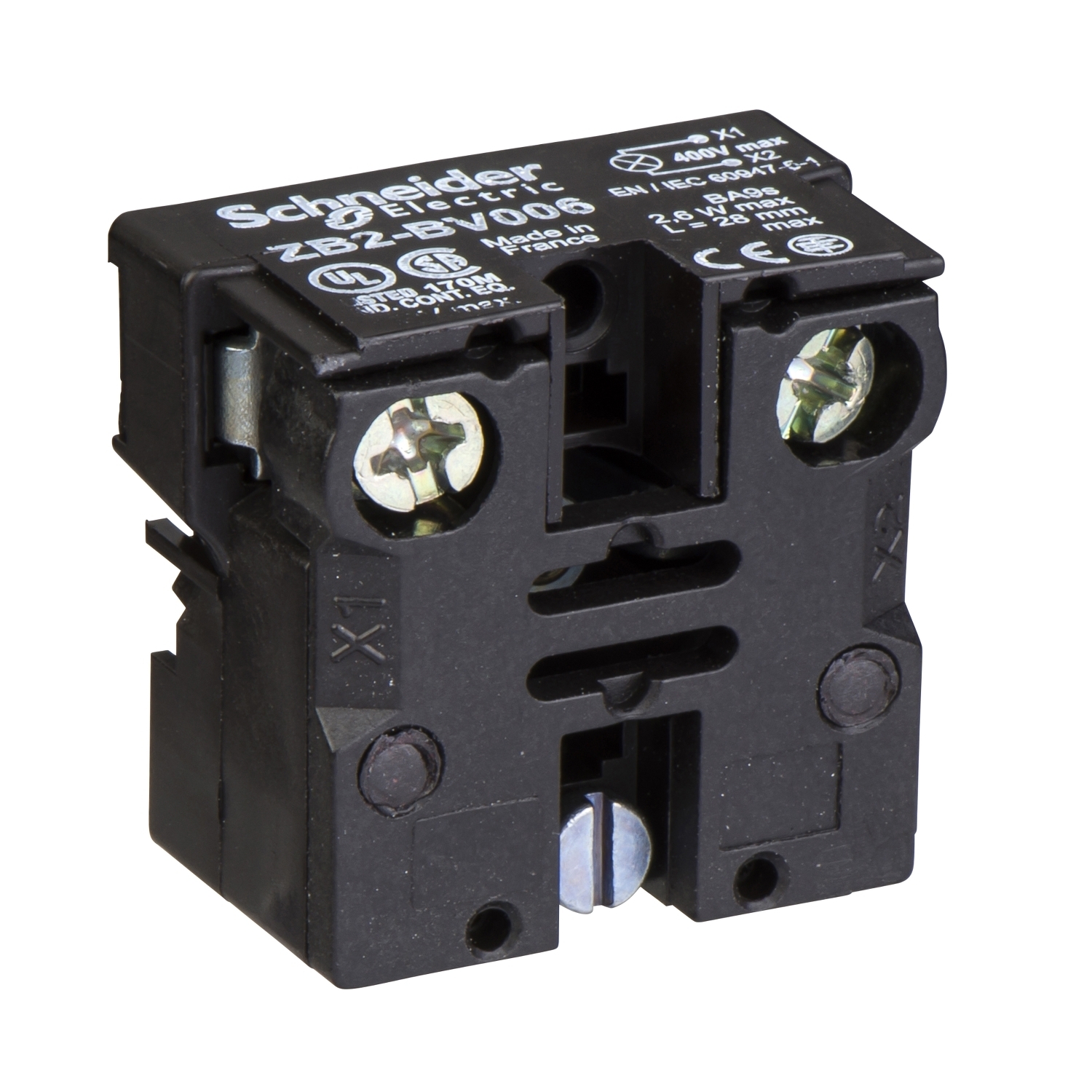 ZB2BV006 Harmony Mounting Base, For Use With XAC Series Multi-button Pendant Control Station, 400 V AC Voltage Rating, Polypropylene