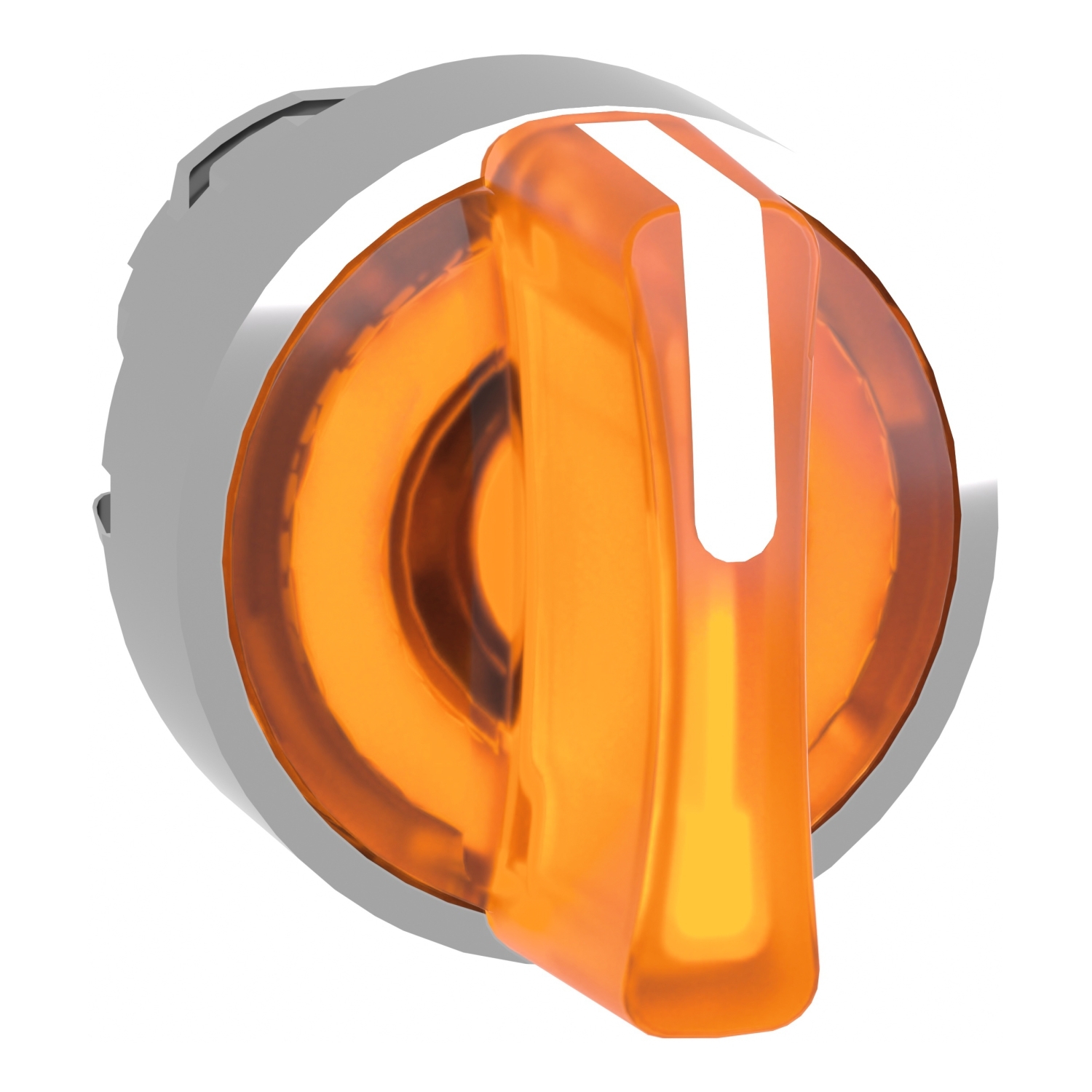 ZB4BK1353 Harmony XB4 Integral Round Illuminated Selector Switch Operator, 22 mm, Knob Operator, 3 Positions, Orange