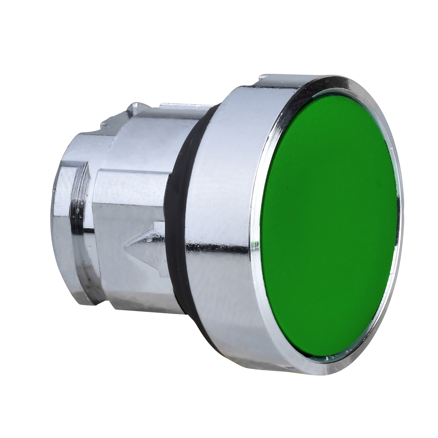 ZB4BPA3 Harmony Flush Momentary Non-Illuminated Silicone Boot Standard Unmarked Pushbutton Head, 22 mm Dia, Round Shape, Metal, Green