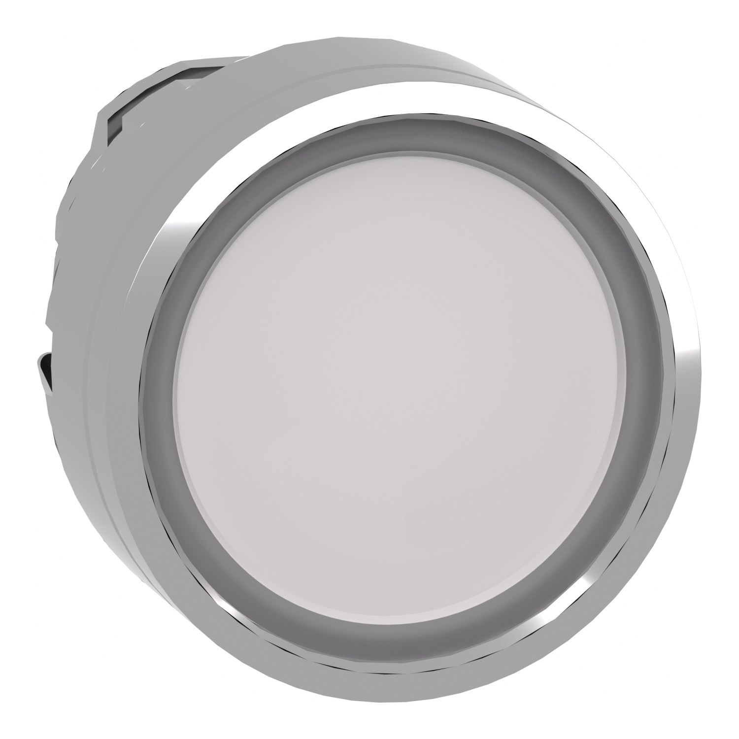 ZB4BW313 ZB4 Illuminated Pushbutton Head Operator, 22 mm Dia, Round Shape, Metal, White