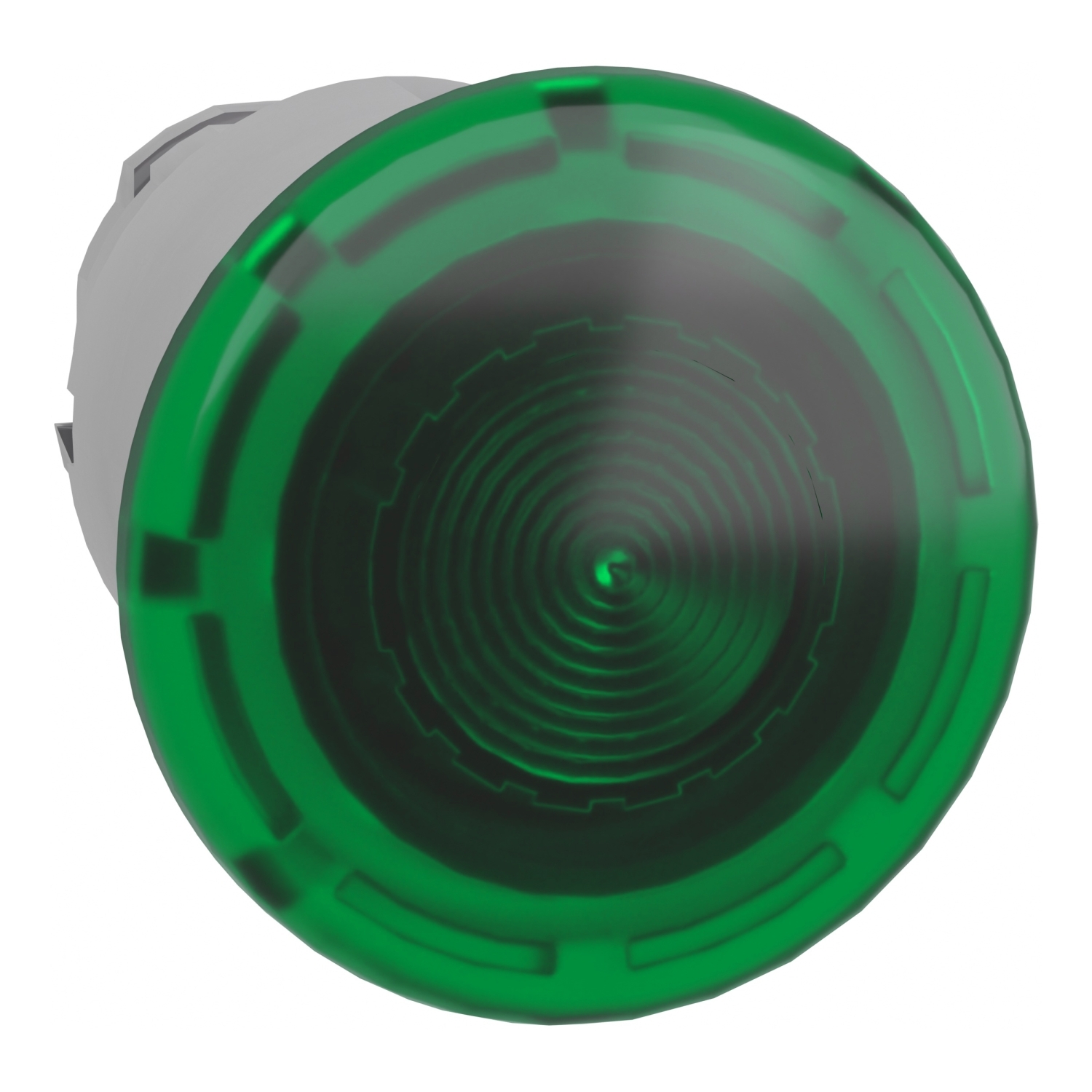 ZB4BW633 Harmony Illuminated Mushroom Maintained Push-Pull Standard Unmarked Pushbutton Head, 22 mm Dia, Round Shape, Metal, Green