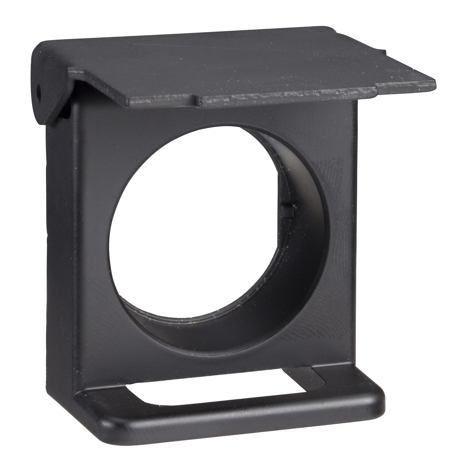 ZB4BZ62 Harmony Padlockable Flap, For Use With Harmony XB4 22 mm Flush Pushbutton, -25 to 70 deg C Operating Temperature, IP65 Enclosure, Black