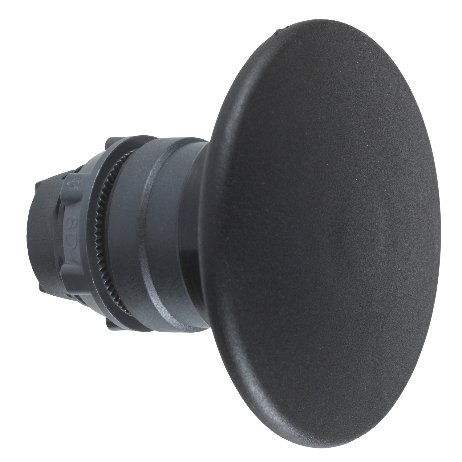 ZB5AR2 Harmony Momentary Mushroom Non-Illuminated Spring Return Standard Unmarked Pushbutton Head, 22 mm, Round Shape, Plastic, Black
