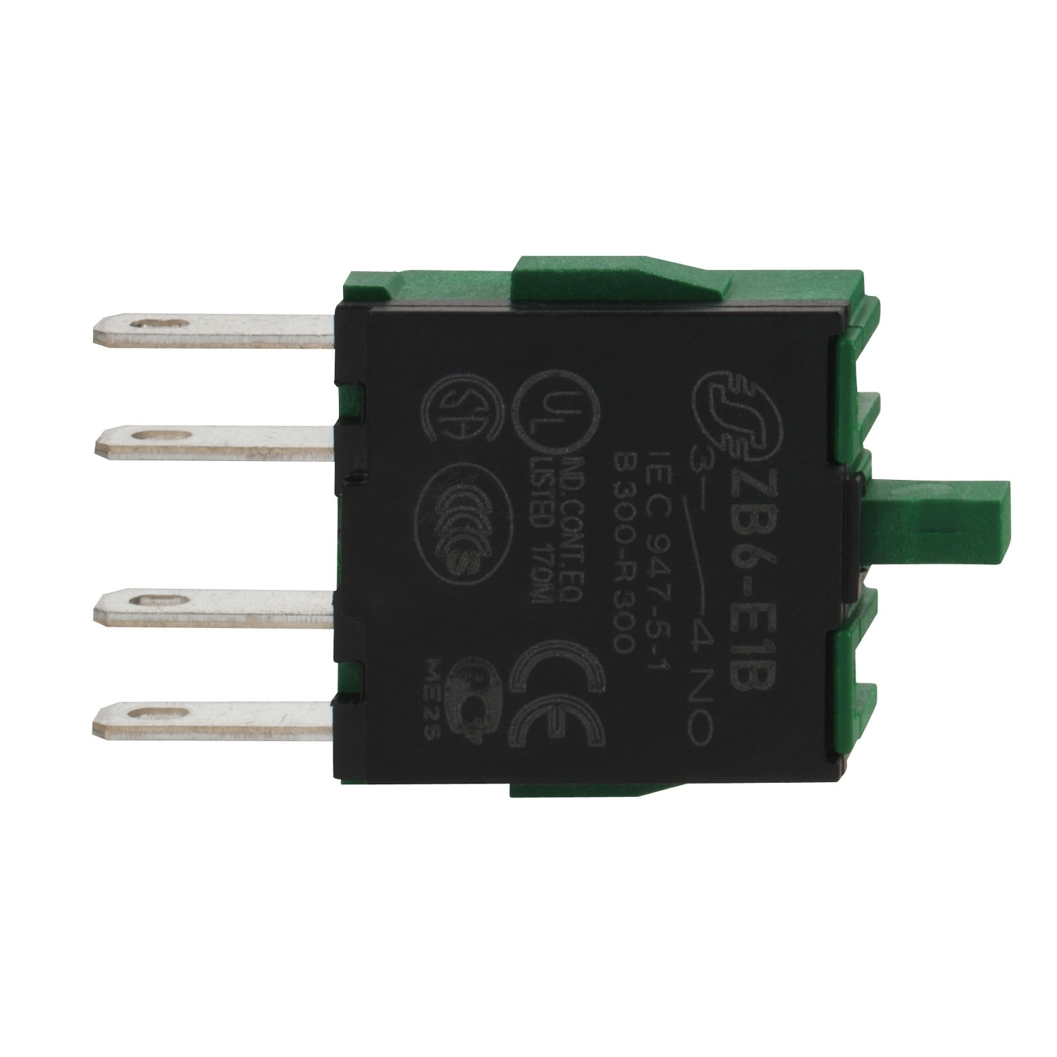ZB6E2B Harmony Electrical Component Contact Block, 16 mm, 1NC Contact, 250 V AC Contact, Silver Alloy Contact, Momentary Action