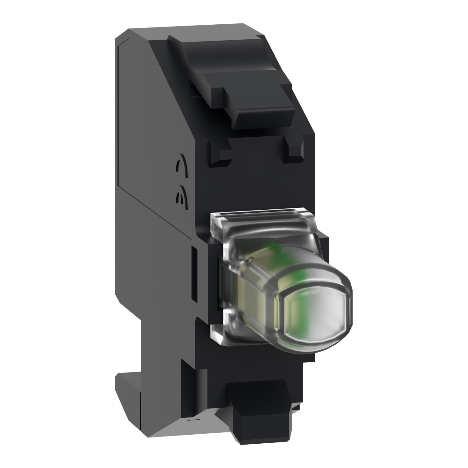 ZBVB14 Harmony Steady Signal Light Block, 22 mm, LED Lamp, 24 V AC/DC, Plug-In Terminal, White