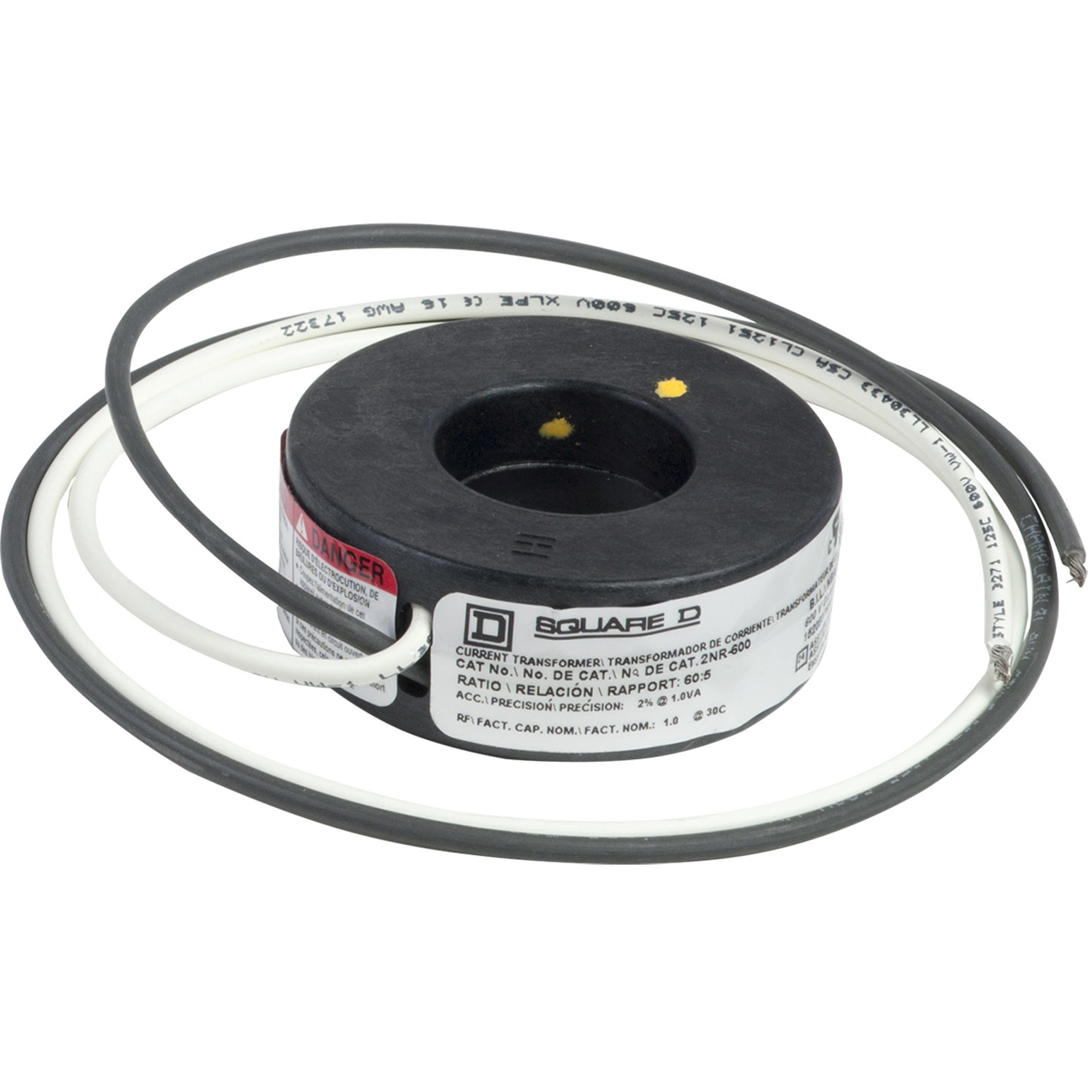 2NR600 Current Transformer, 60:5 Current Ratio, 50 to 500 Hz