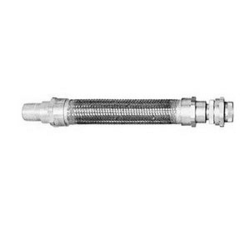 Flexible Coupling, 1/2 x 8 inch, Male x Union, Bronze Braid Outer/Brass Inner