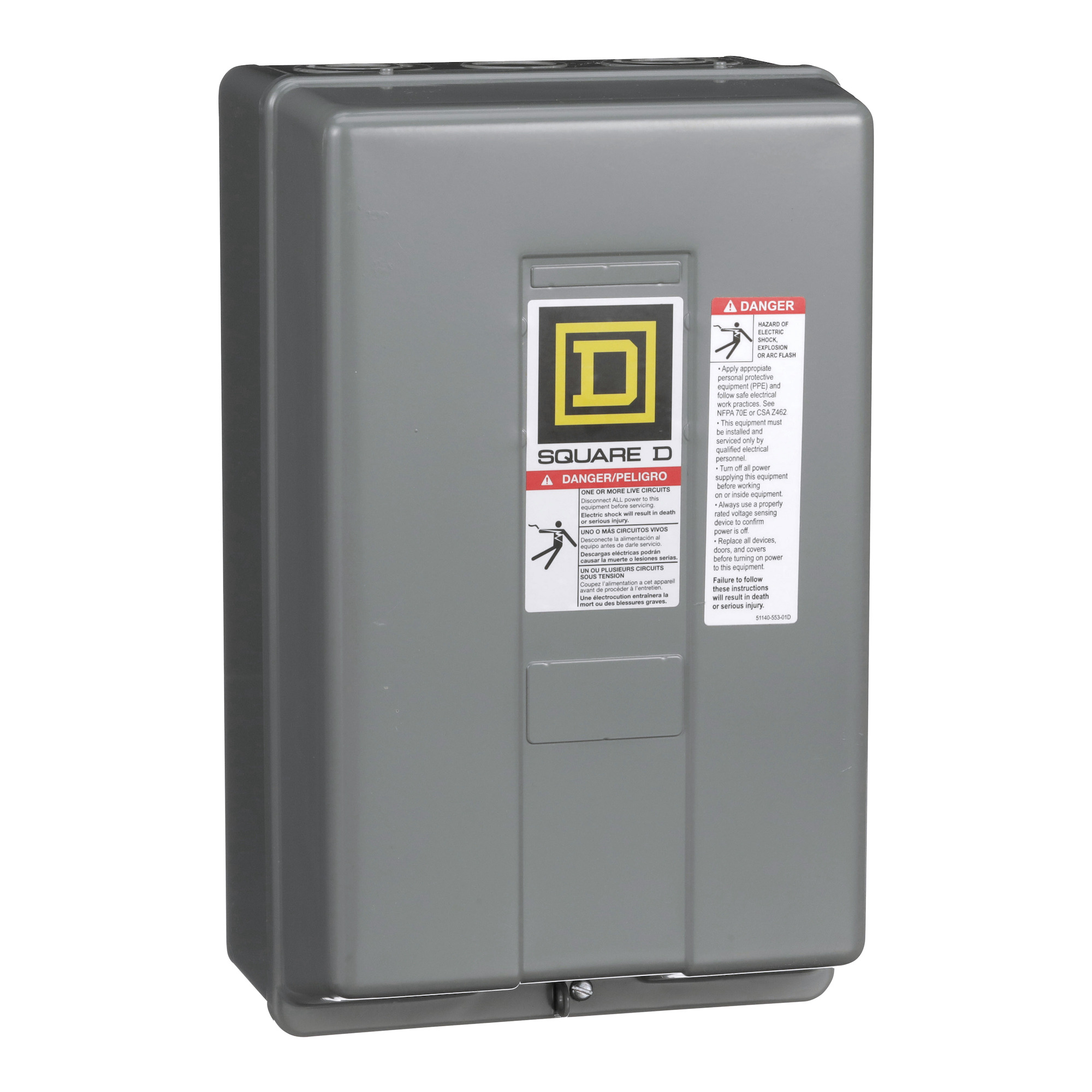 8502SDG2V03 Non-Reversing Type S Contactor, 220 V AC at 50 Hz to 240 V AC at 60 Hz V Coil, 3 Poles