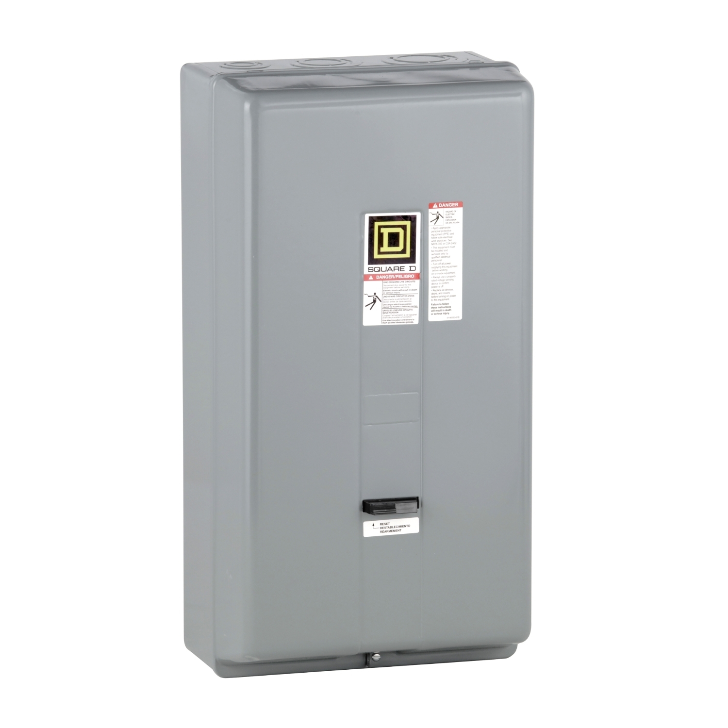 8536SEG1V06 Type S Magnetic Starter, 440 VAC at 50 Hz, 480 VAC at 60 Hz V Coil, 3 Poles, NEMA 1 Enclosure