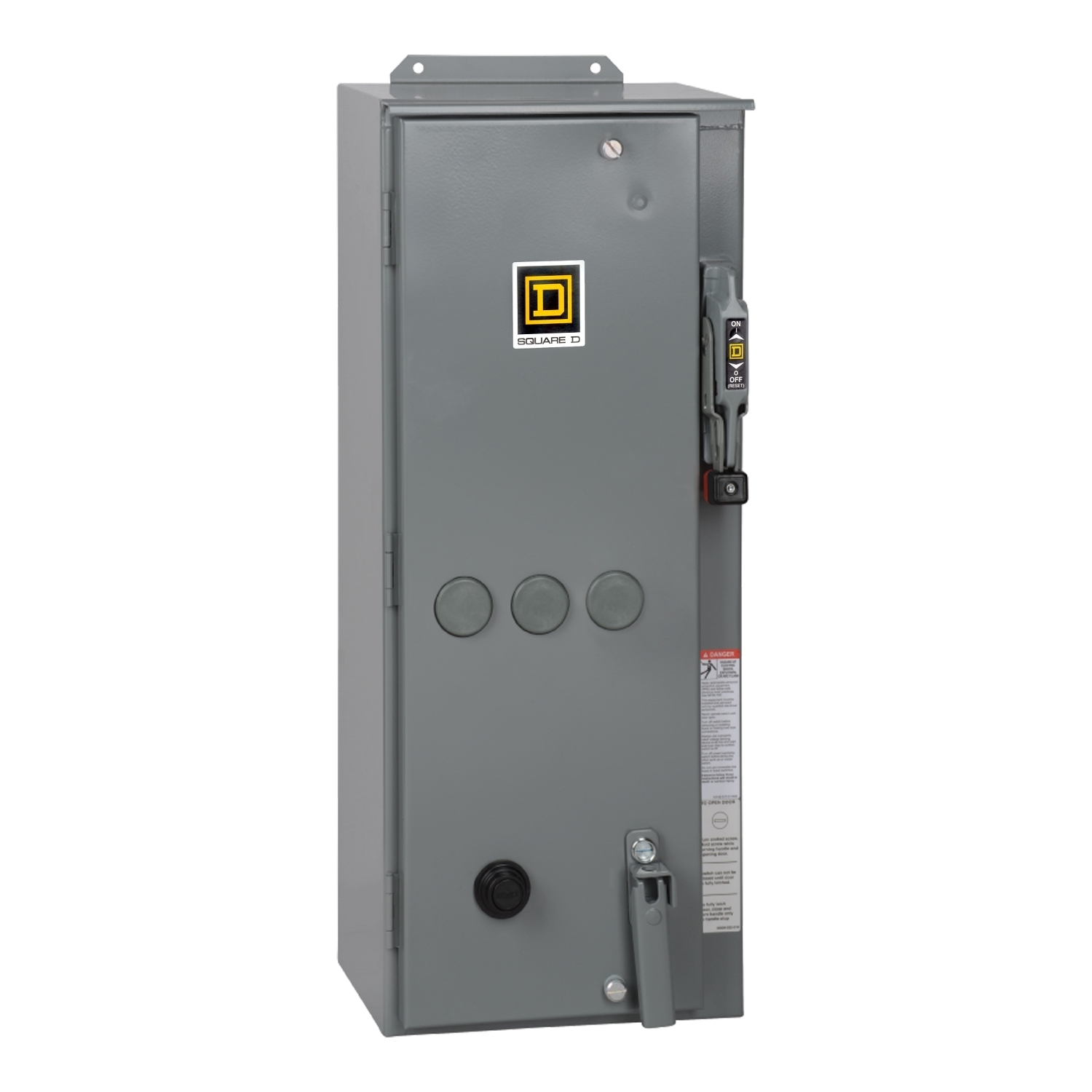 8538SDA24V02S Type S NEMA Combination Magnetic Starter With Fusible Disconnect Switch, 110/120 VAC V Coil, 3 Poles, NEMA 12 Enclosure