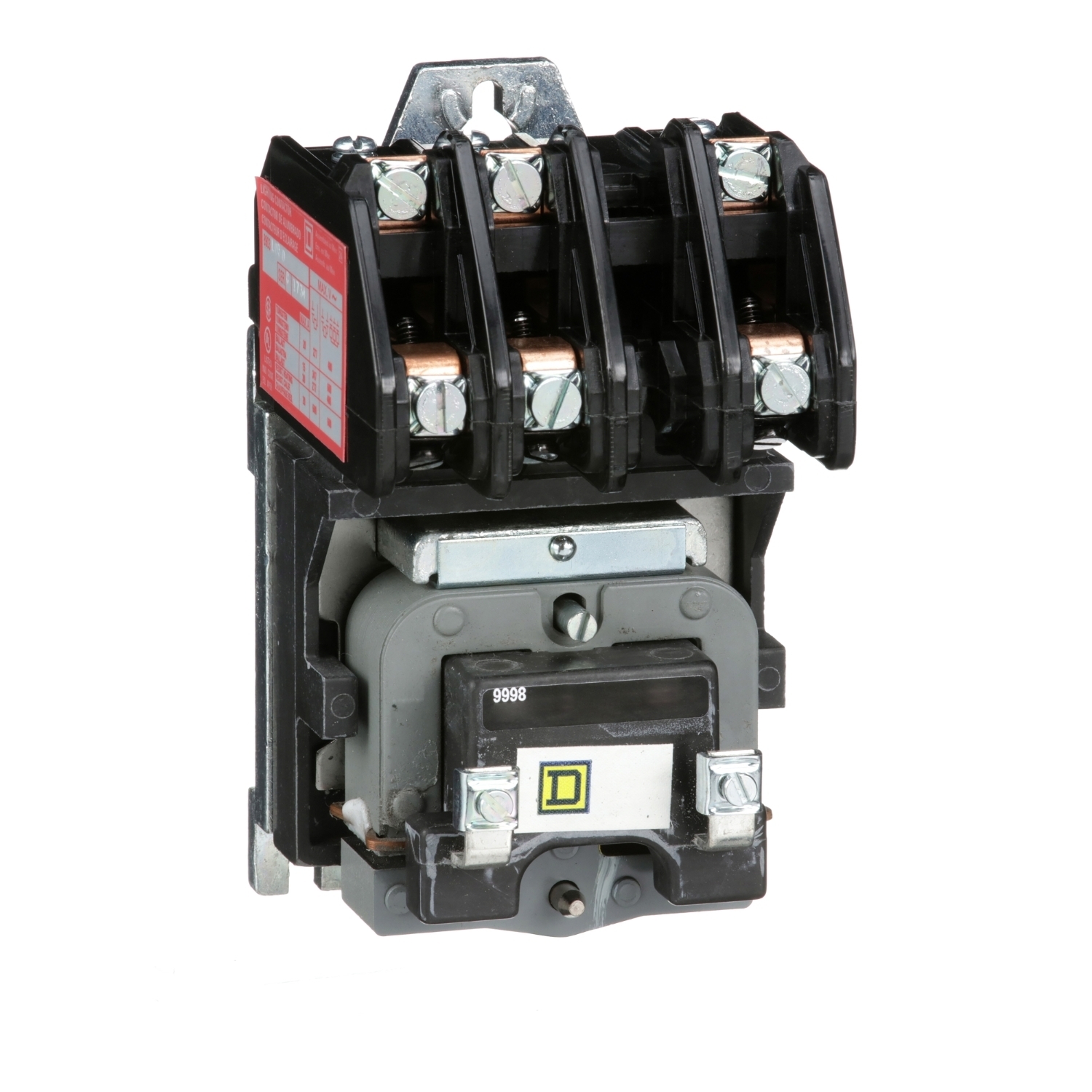8903LO30V04 Type L Electrically Held Multi-Pole Lighting Contactor, 277 V AC V Coil, 30 A, 3NO Contact, 3 Poles