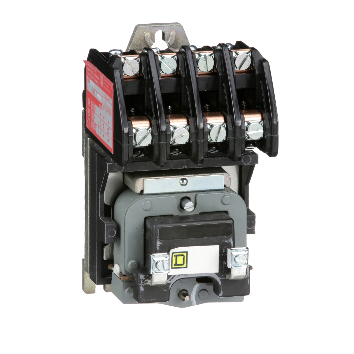 8903LO40V03 Electrically Held Type L Lighting Contactor, 220 V AC at 50 Hz to 240 V AC at 60 Hz V Coil, 4NO Contact, 4 Poles