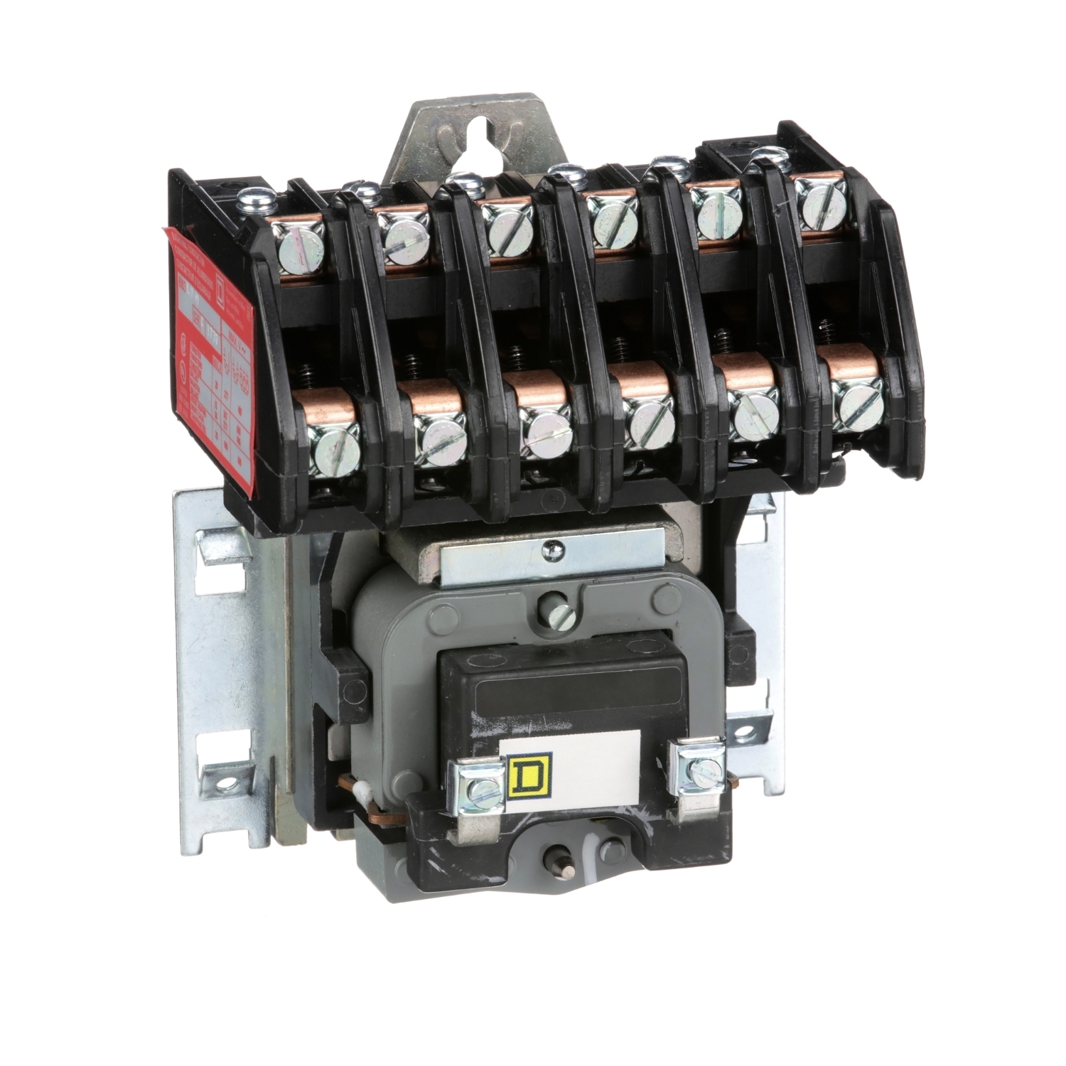 8903LO60V04 Type L Electrically Held Multi-Pole Lighting Contactor, 277 V AC V Coil, 30 A, 6NO Contact, 6 Poles