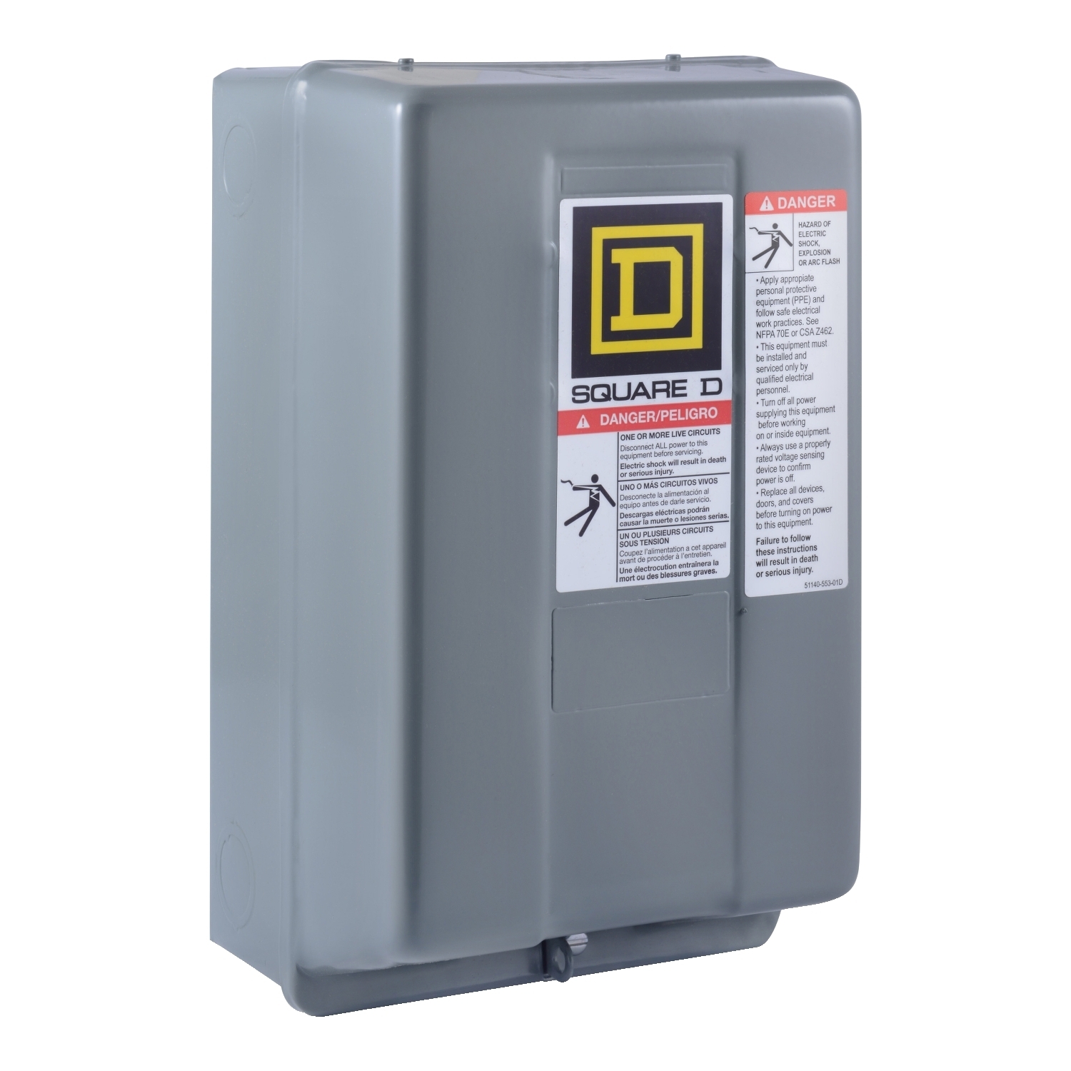 8903SMG1V02 Electrically Held Type S Lighting Contactor, 110/120 V AC V Coil, 2 Poles