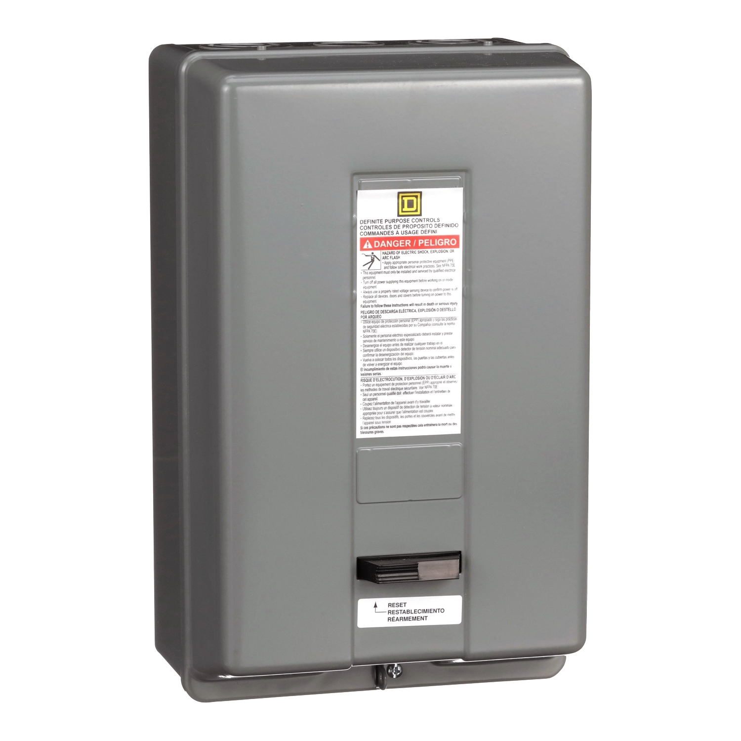 8911DPSG52V09 Type DPS Definite Purpose Starter, 220 V AC at 50 Hz, 208/240 V AC at 60 Hz V Coil, 2 Poles, NEMA 1 Enclosure