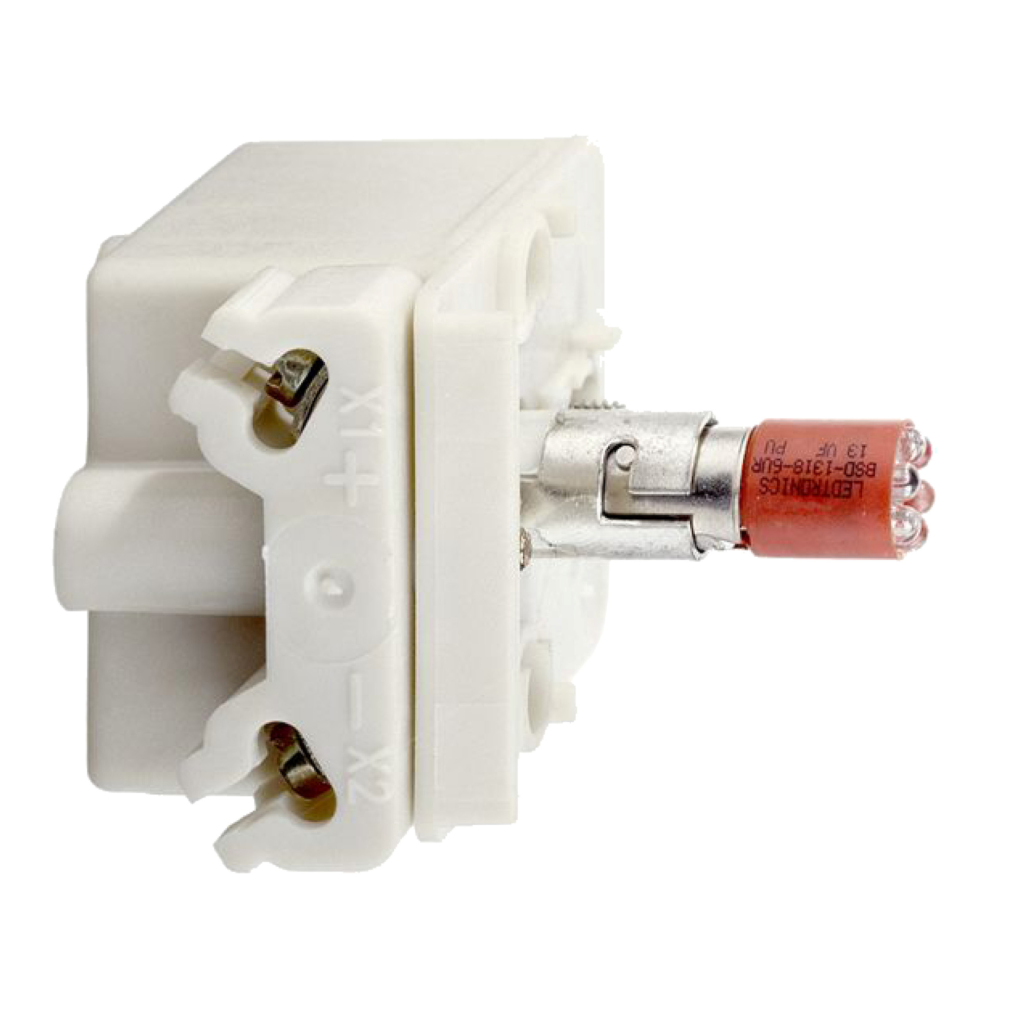 9001KM58LR Harmony Light Module, LED Lamp, 110 to 120 V AC/DC, Spring Clamp Terminal, Red