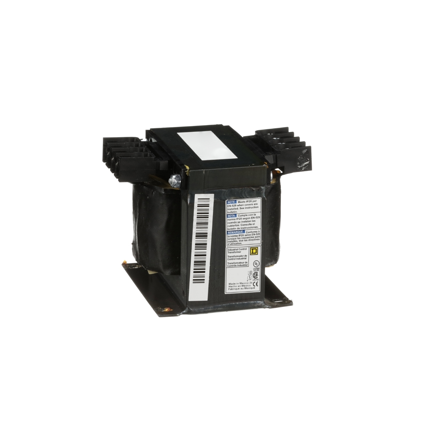 9070T350D4 Type T Control Transformer, 277 V AC Primary, 120 VAC Secondary, 350 VA Power Rating, 50/60 Hz, 1 Phase