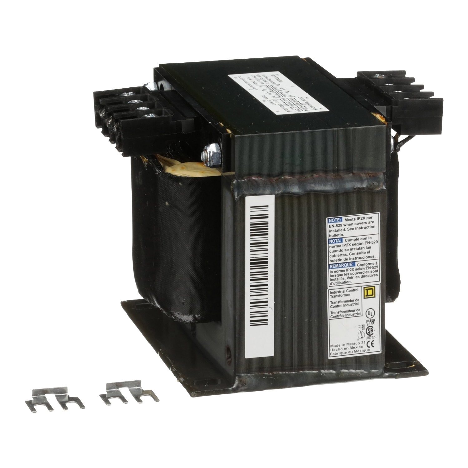 9070T750D31 Industrial Control Transformer, 220/440/110/220/230/460/115/230/240/480/120/240/220/440/240/480/230/460 V AC Primary, 115/230/110/220/120/240 VAC Secondary, 750 VA Power Rating, 50/60 Hz, 1 Phase