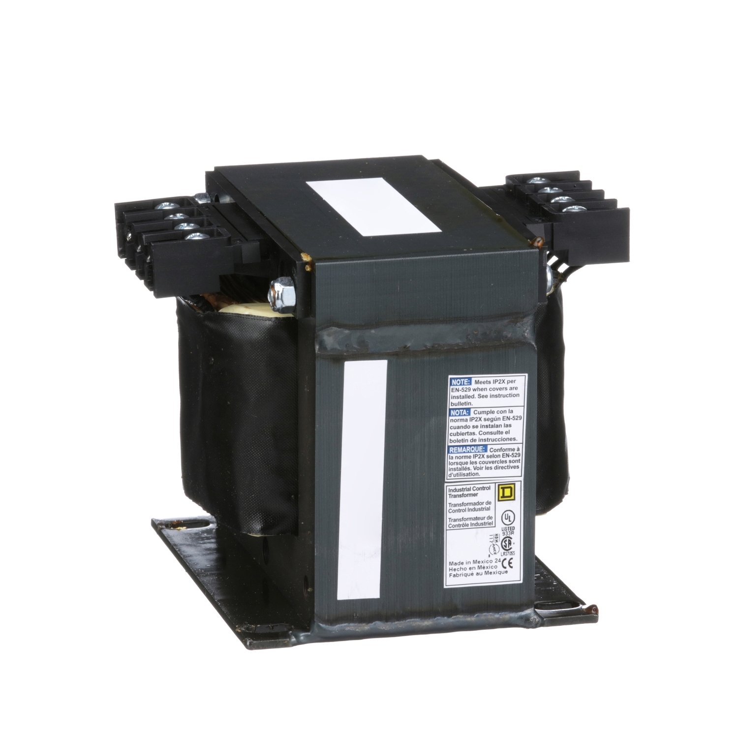 9070T750D5 Type T Industrial Control Transformer, 550/575/600 V AC Primary, 110/115/120 VAC Secondary, 750 VA Power Rating, 50/60 Hz, 1 Phase