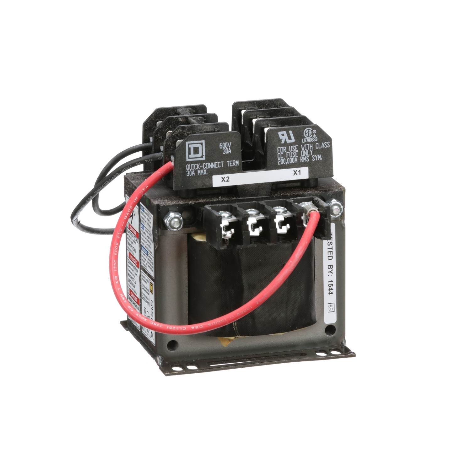 9070TF250D3 Type TF Industrial Open Style Control Transformer, 208 V AC Primary, 120 VAC Secondary, 250 VA Power Rating, 50/60 Hz, 1 Phase