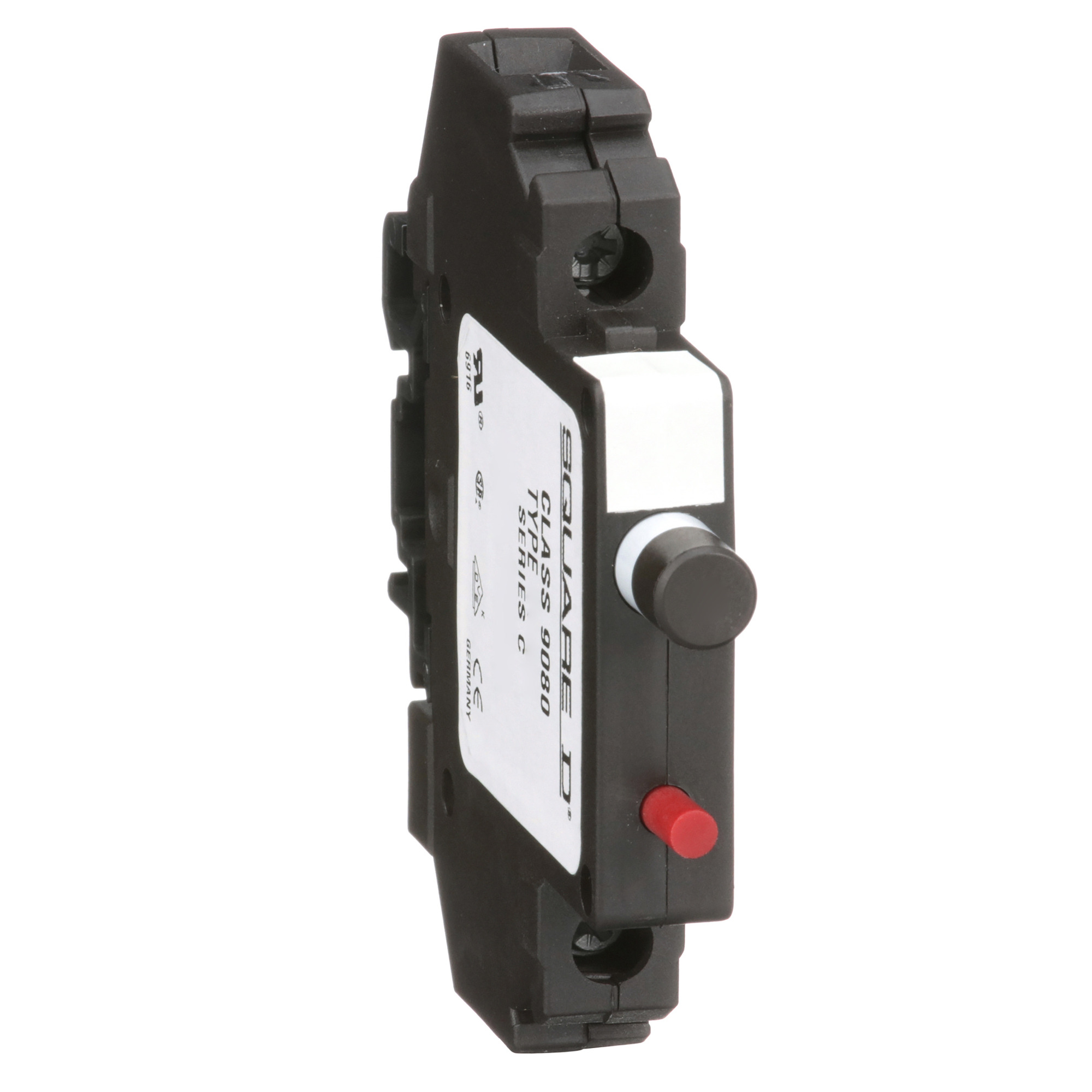 9080GCB01 Thermal Magnetic Circuit Protector, 250 V AC/65 V DC, 0.1 A, 1.5 kA Interrupt, 1 Poles