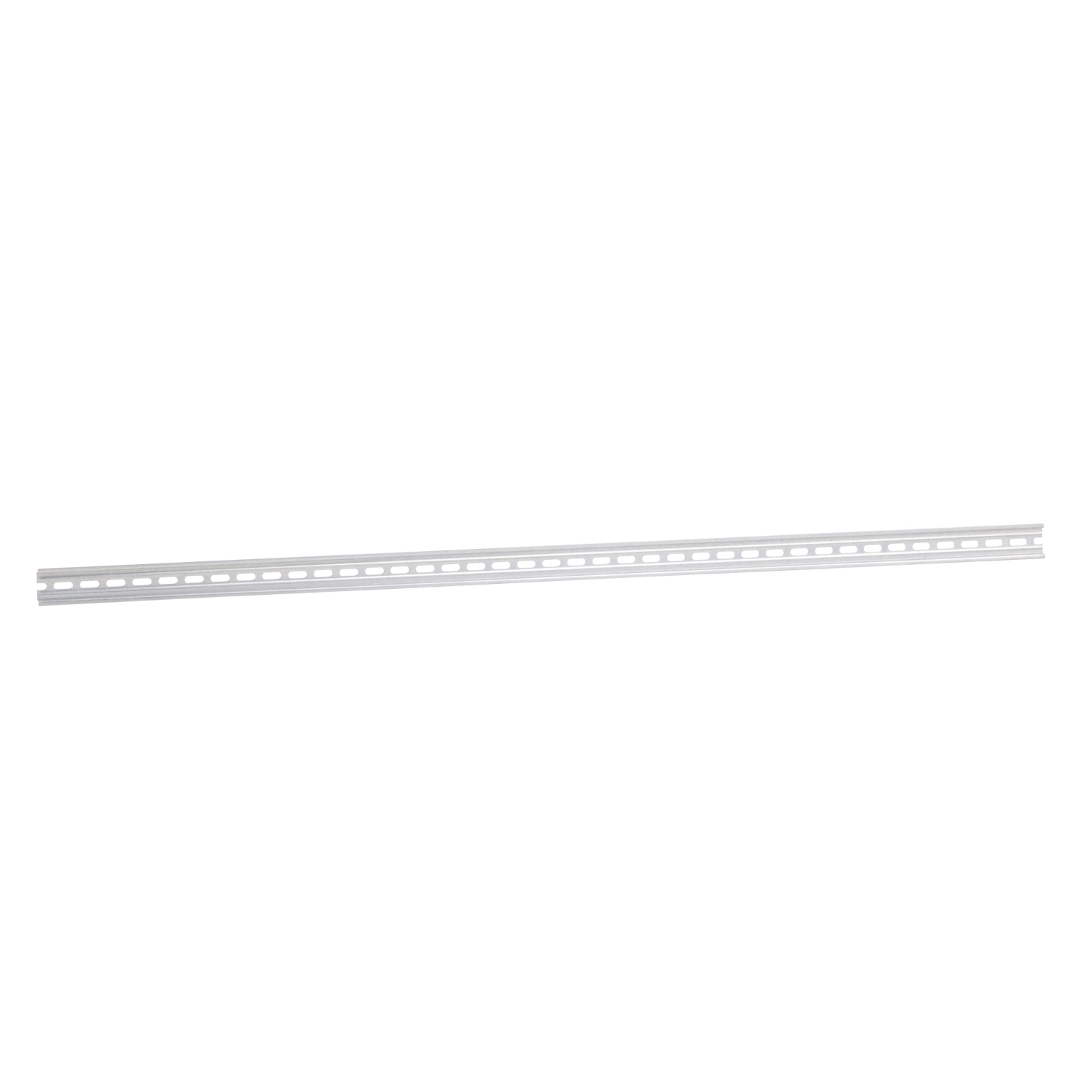 9080MH379 DIN Rail Linergy Terminal Block Mounting Track, 78.74 in L x 1.38 in W x 0.3 in H, Galvanized Steel