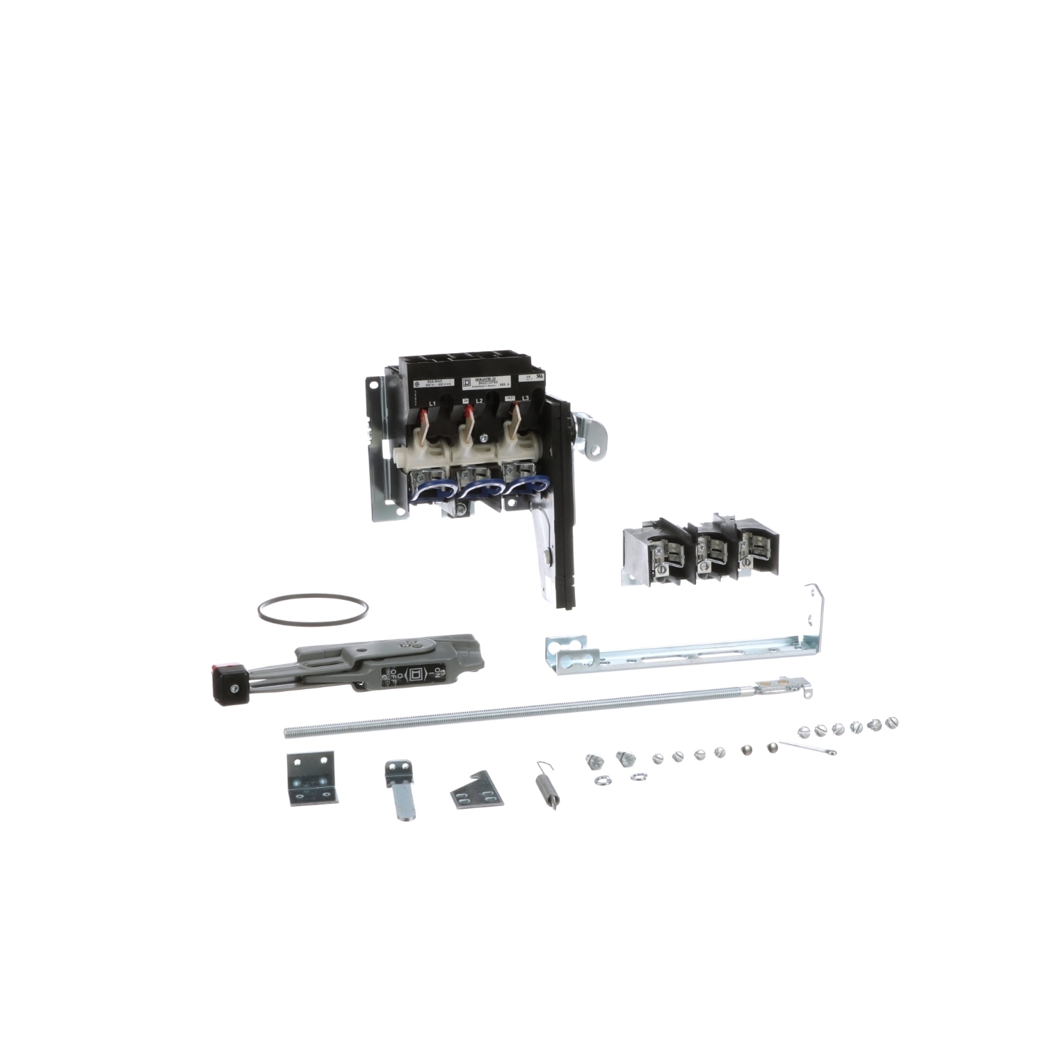 9422ATDF631 Fixed/Variable Depth Fusible Disconnect Switch, 600 V AC, 60 A, 50 hp, 3 Poles