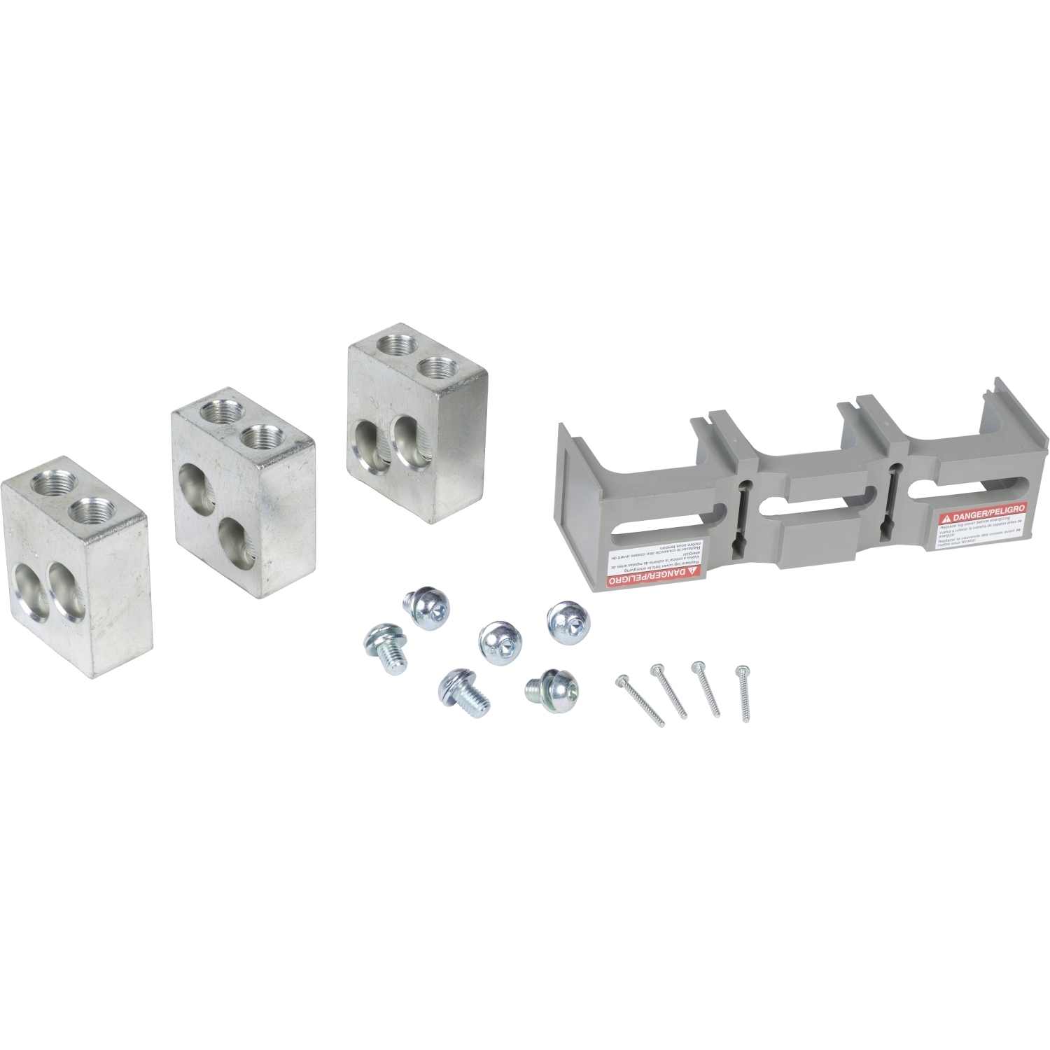 AL800P6K 3-Pole Mechanical Lug Kit, 3/0 AWG to 600 kcmil, Surface Mount, For Use With 800 to 1200 A PG, PJ, PL, MG, MJ Frame Circuit Breaker