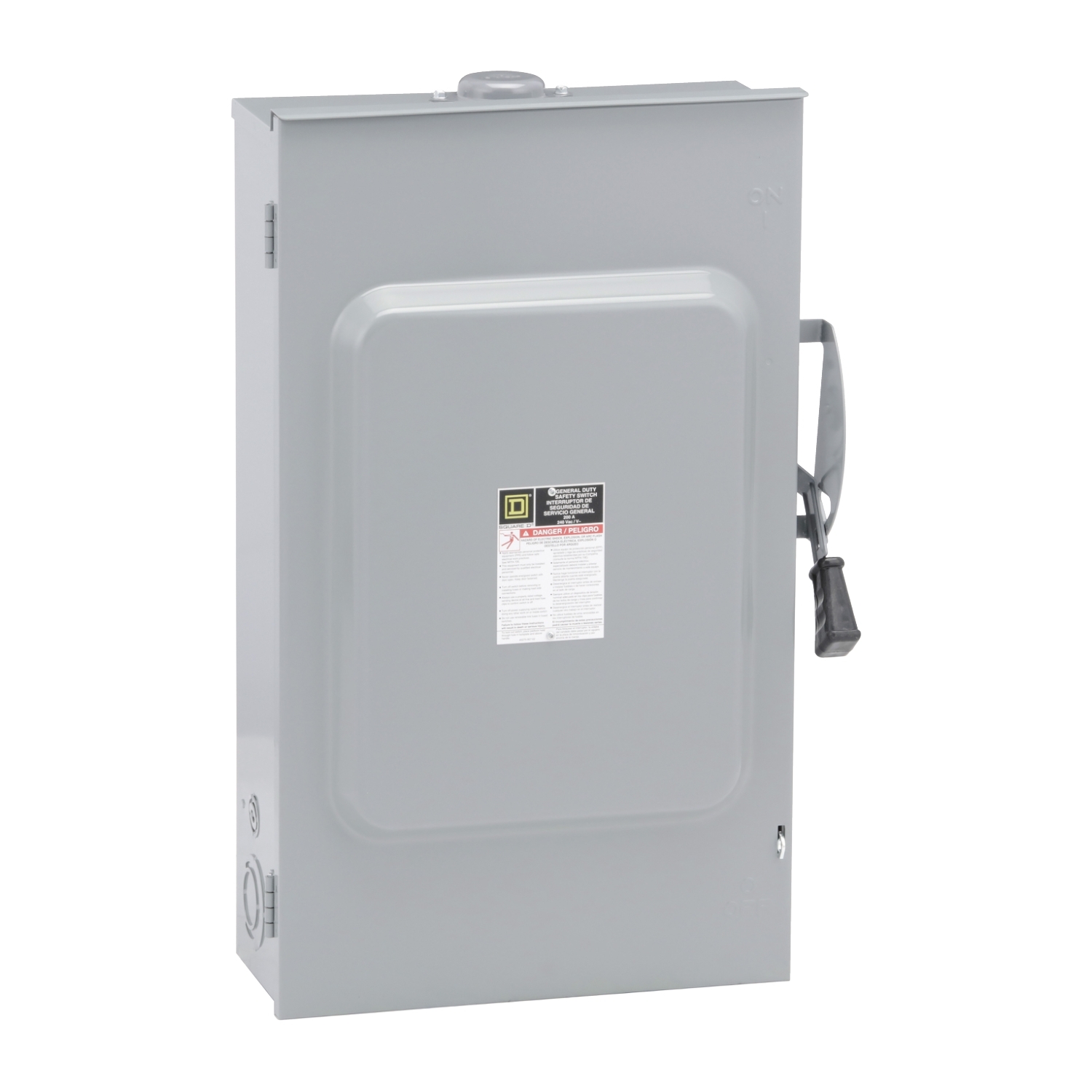 D324NRB F1 Fusible General Duty Iceproof Rainproof Safety Switch, 240 V AC, 200 A, 15 hp/60 hp, 3PST Contact, 3 Poles