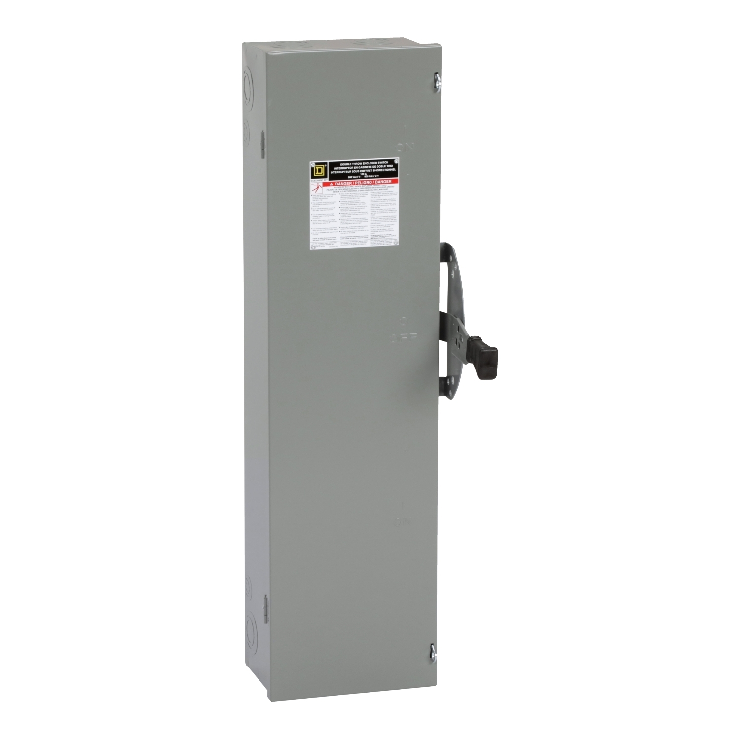 DT363 F5 Fusible General Purpose Safety Switch, 600 V AC/DC, 100 A, 15 hp, 20 hp, 30 hp, 3 Form C 3PDT Contact, 3 Poles