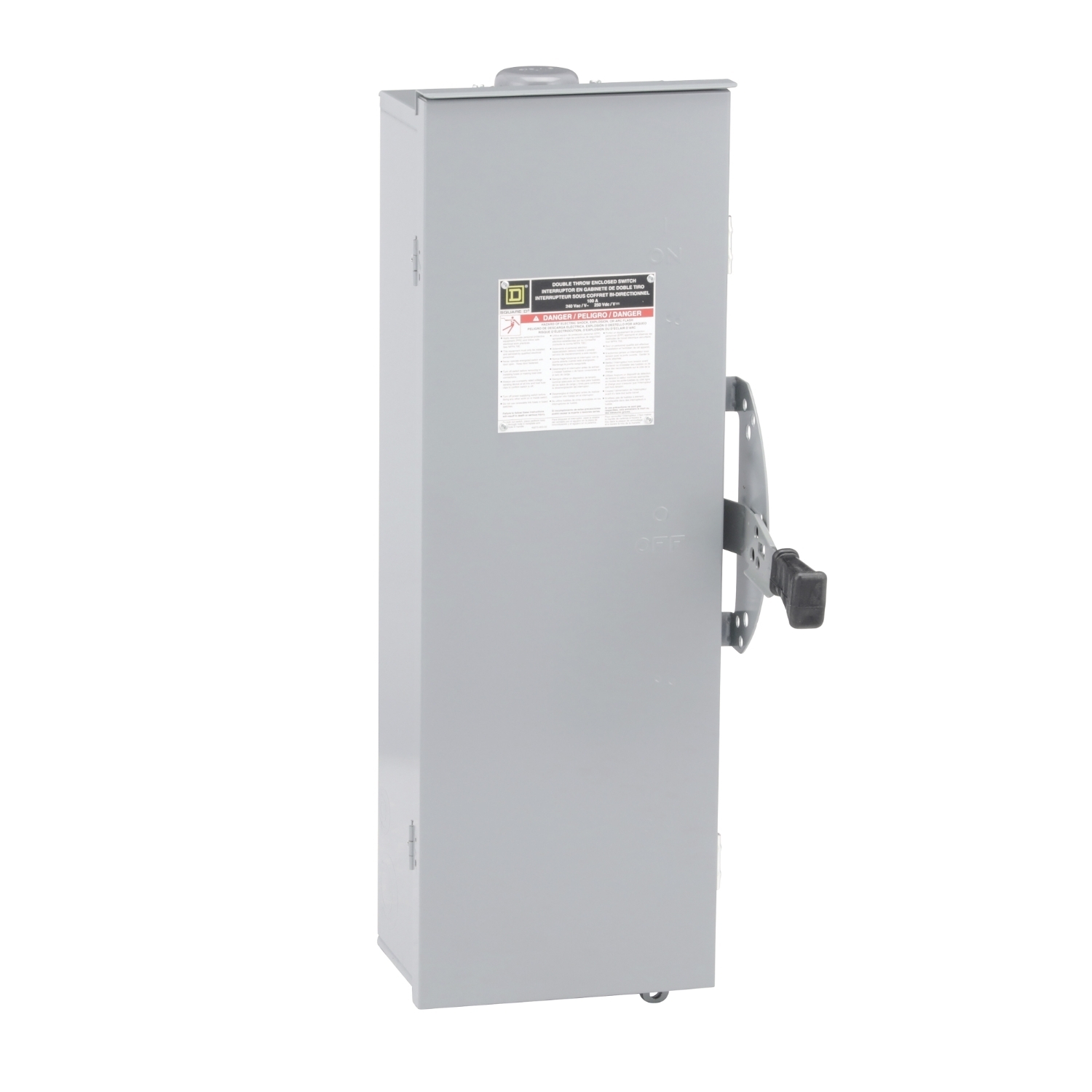 DTU323RB F5 Series Non-Fusible Iceproof Rainproof Sleetproof Safety Switch With Bolt-On Provision, 240 V AC/250 V DC, 100 A, 15 hp, 20 hp, 30 hp, 3 Form C 3PDT Contact, 3 Poles