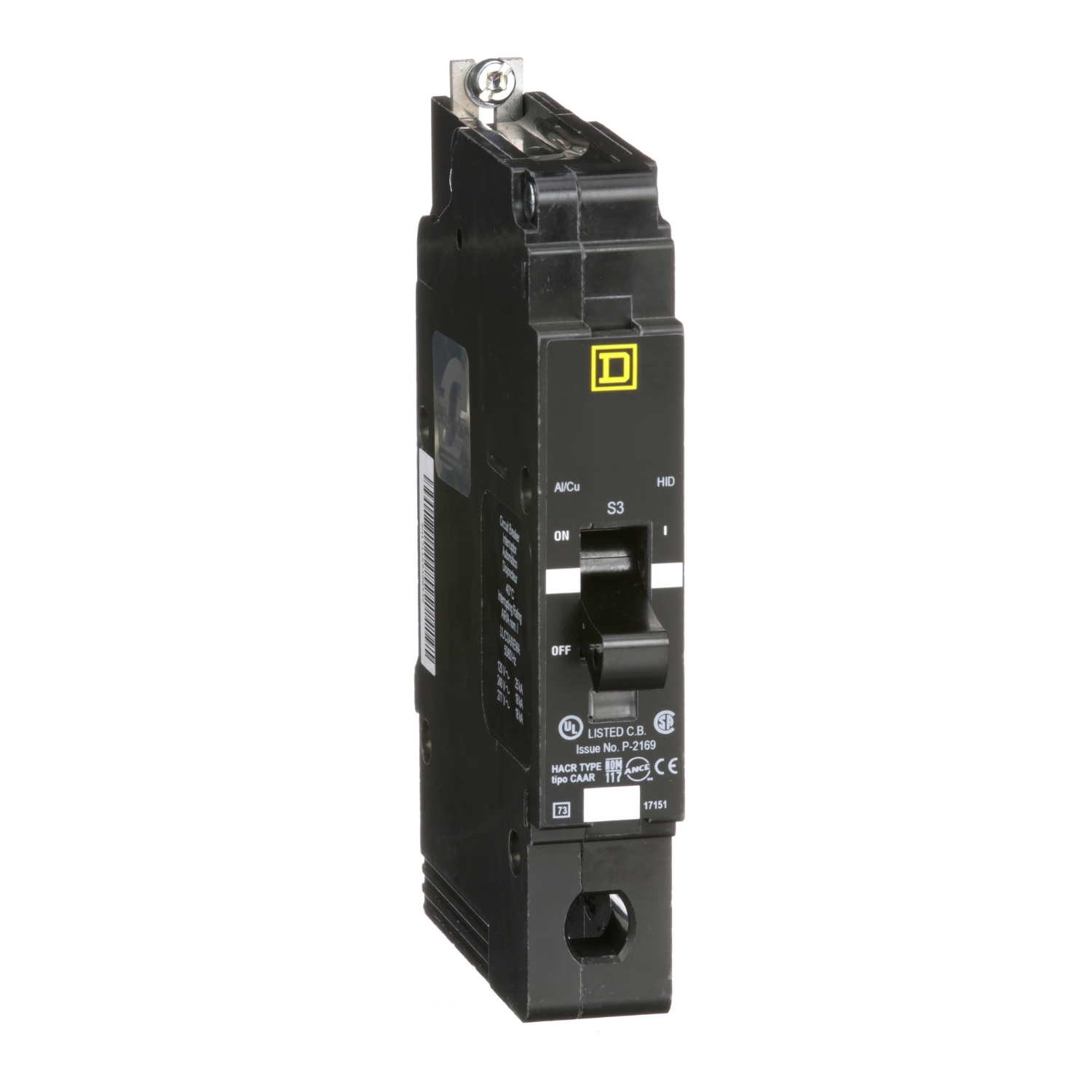 EDB14035 Miniature Circuit Breaker, 35 Amp, 1 Pole, 277V