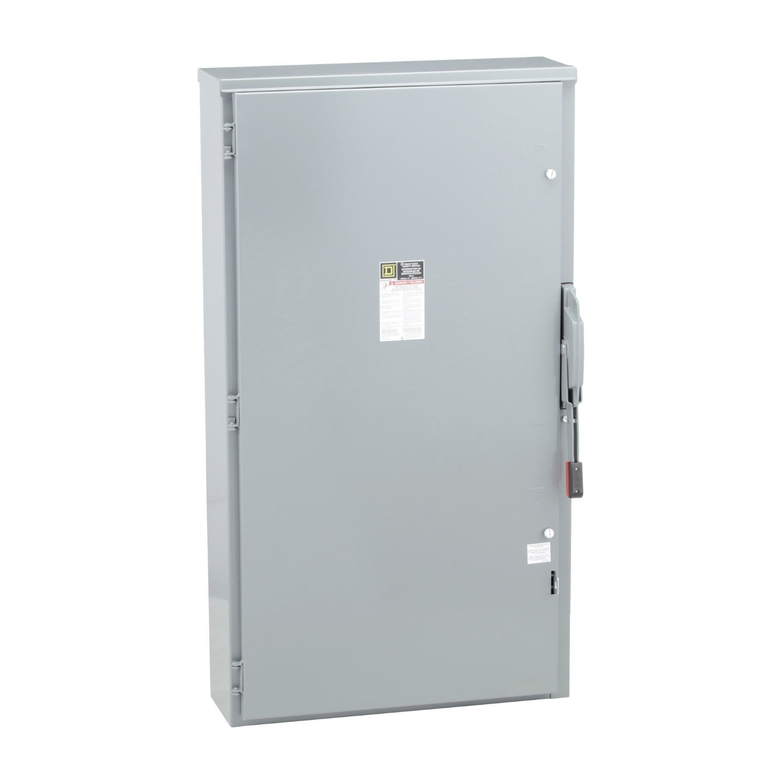 H225NR E5 Series Heavy Duty Fusible Iceproof Rainproof Sleetproof Safety Switch With Factory Installed Neutral, 240 V AC/250 V DC, 400 A, 50 hp, 125 hp, DPST Contact, 2 Poles