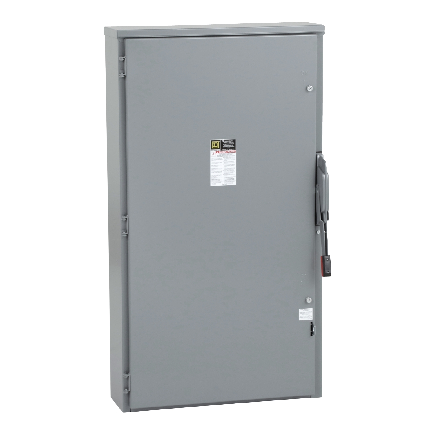 H325R E5 Fusible Rainproof Heavy Duty Safety Switch, 240 V AC/250 V DC, 400 A, 125 hp at 240 VAC, 50 hp at 250 VDC, 3NO 3 Form A Contact, 3 Poles