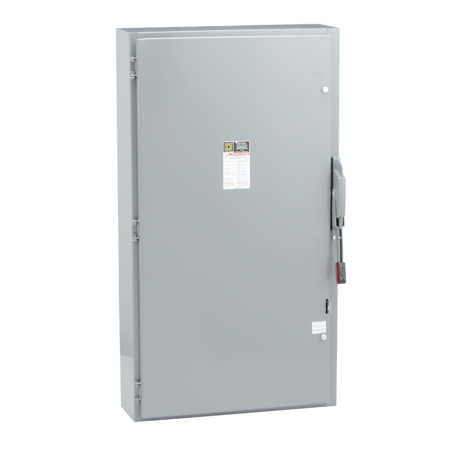 H365 Heavy Duty Fusible Safety Switch, 600 V AC/DC, 400 A, 50 hp, 125 hp, 3PST Contact, 3 Poles