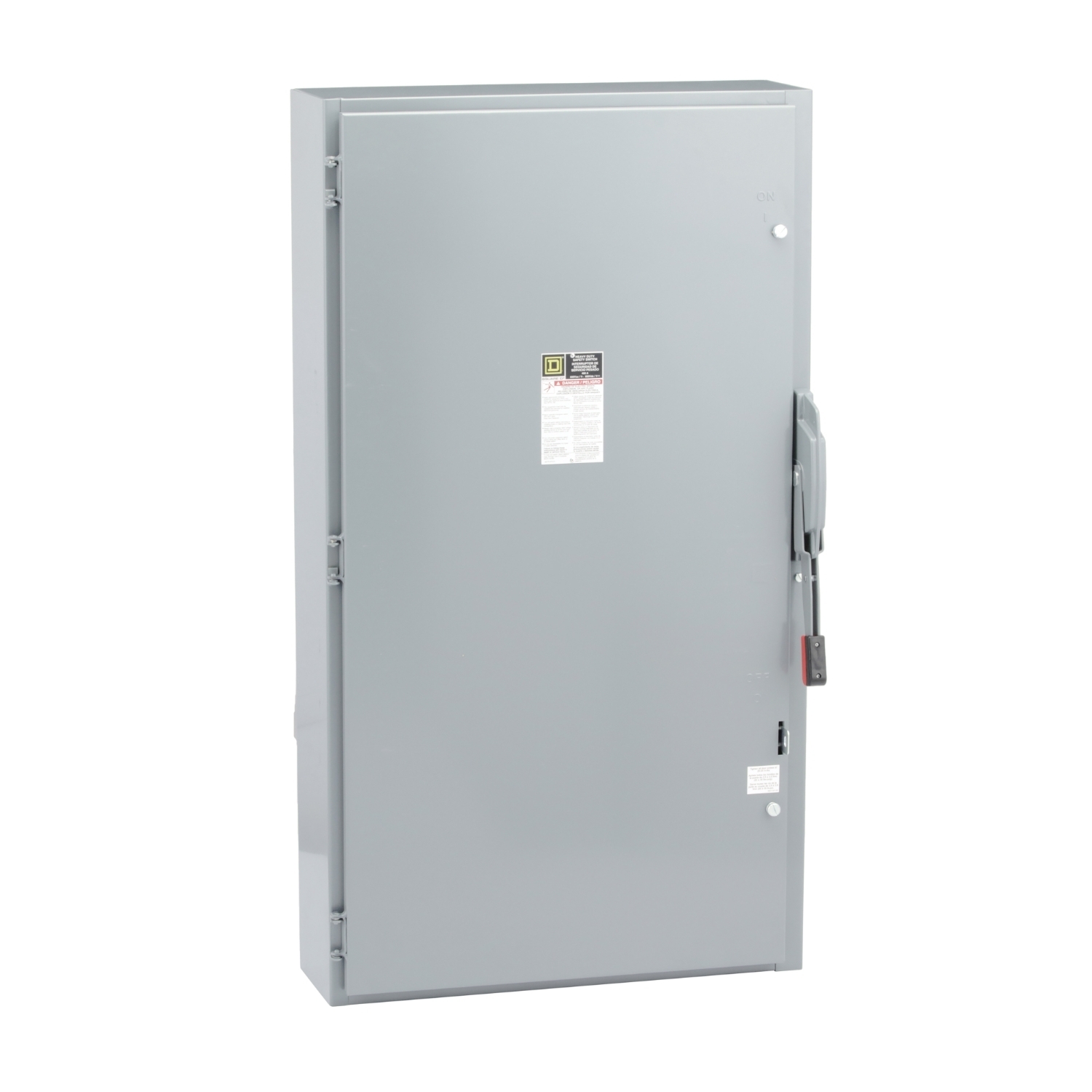 H365N Heavy Duty Fusible Safety Switch With Factory Installed Neutral, 600 V AC/DC, 400 A, 50 hp, 125 hp, 3PST Contact, 3 Poles