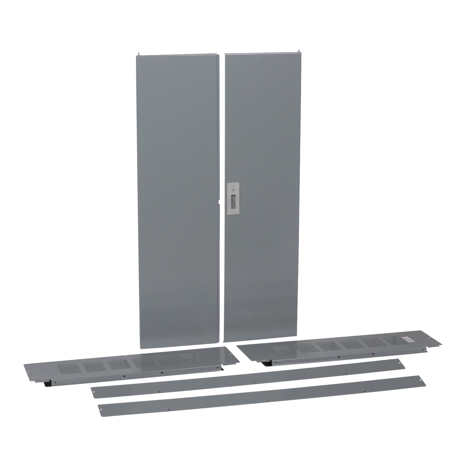 HCW86TSD 4-Piece Bottom Feed Standard Cover/Trim Kit With Door, 86 in L x 42-1/4 in W, For Use With I-Line HCP 3-Pole Main Lug and Main Circuit Breaker Panelboard, Surface Mount