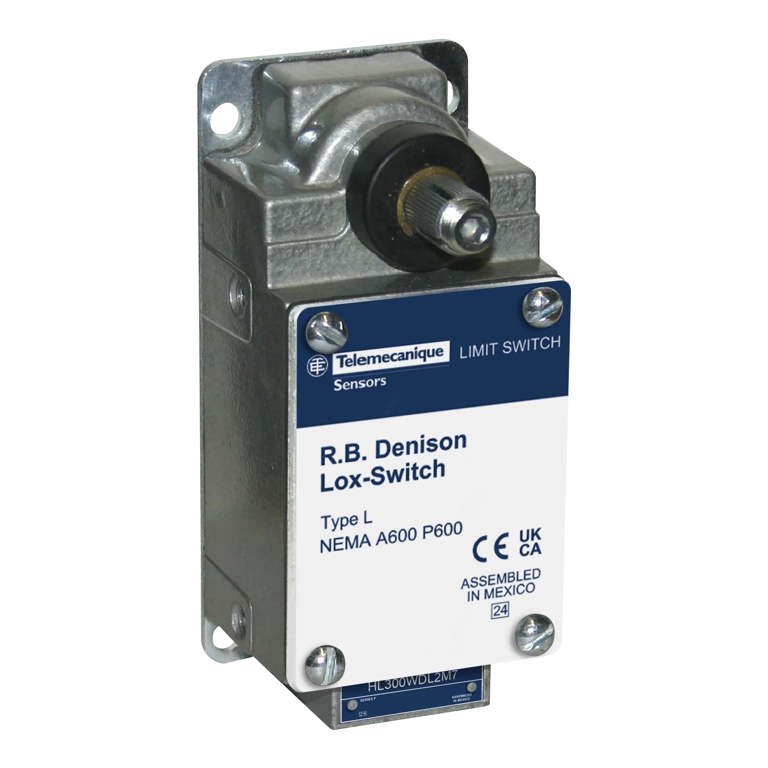 Limit switch, L100/300, 600 V 12amp l + options